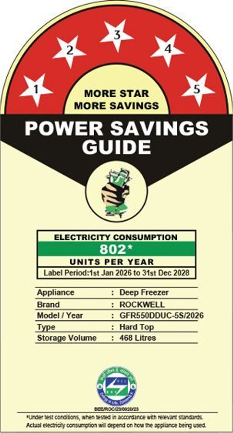 Image of Rockwell 550.0 L Double Door Standard Deep Freezer