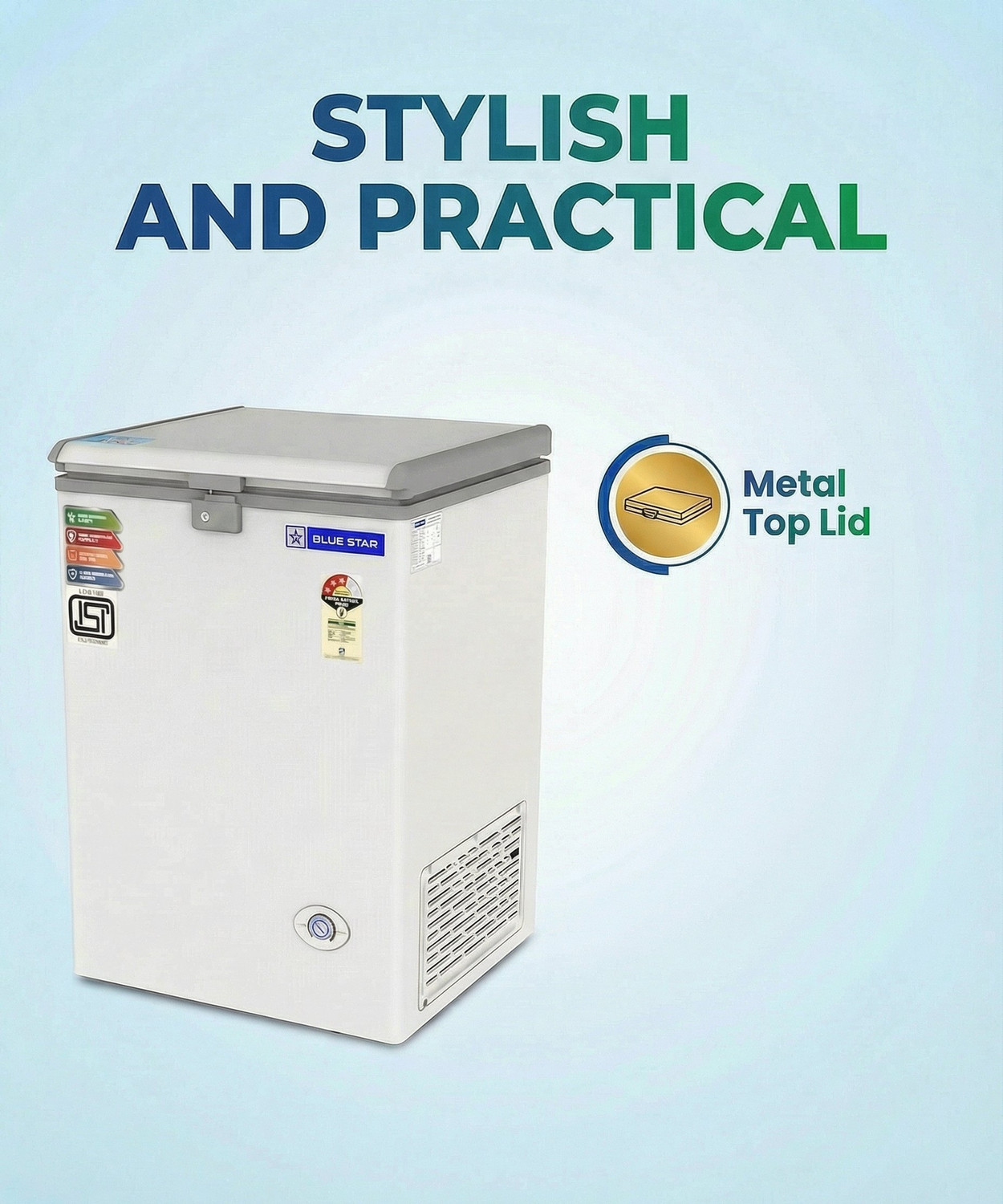 Image of Blue Star 108 L Single Door Standard Deep Freezer