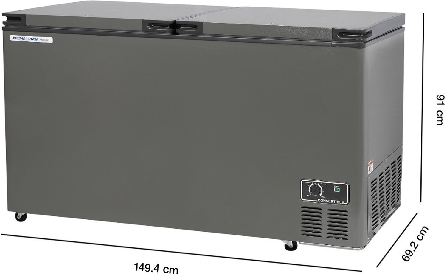 Image of Voltas 449 L Double Door Standard Deep Freezer