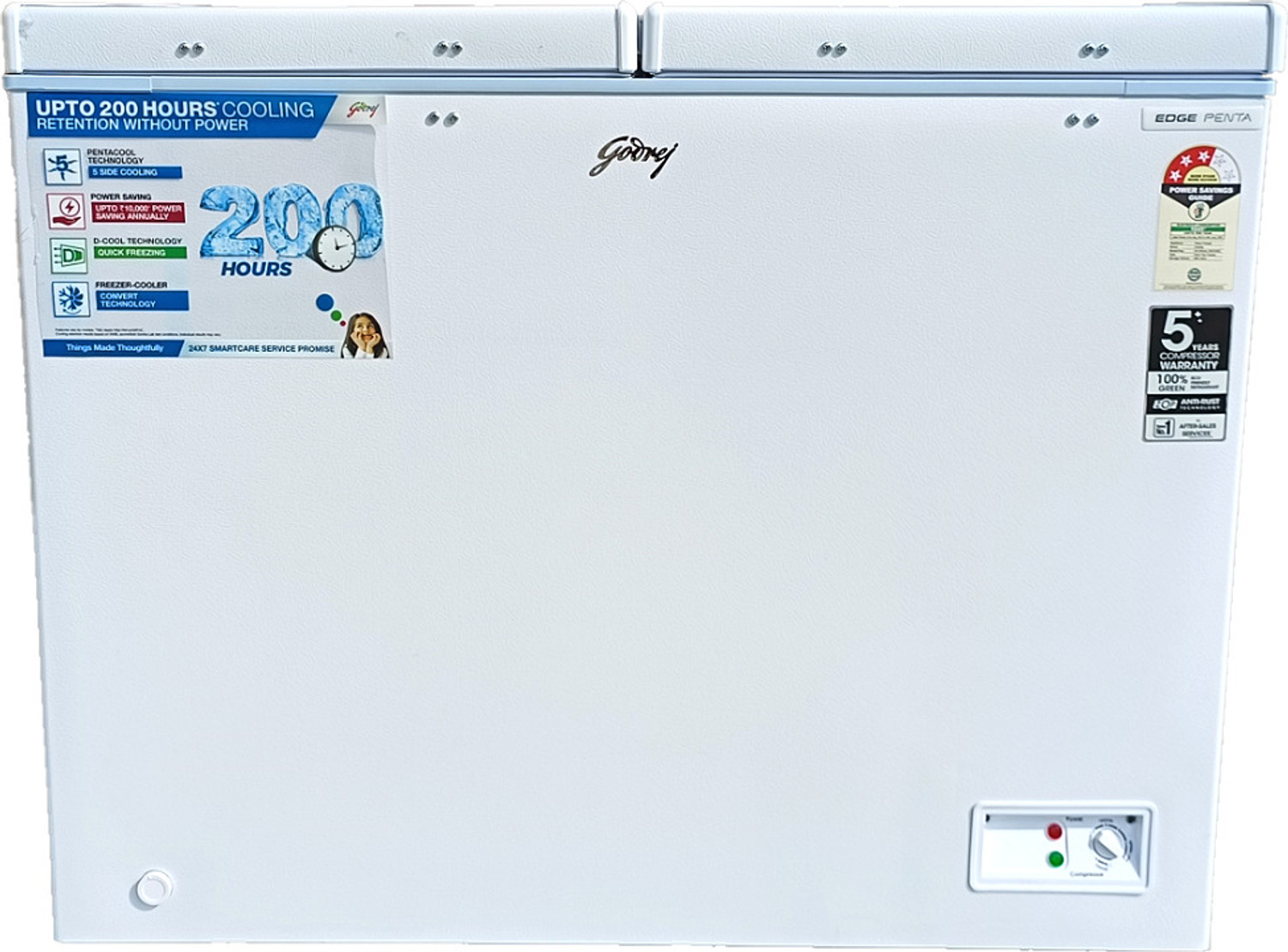 Image of Godrej 300 L Double Door Standard Deep Freezer