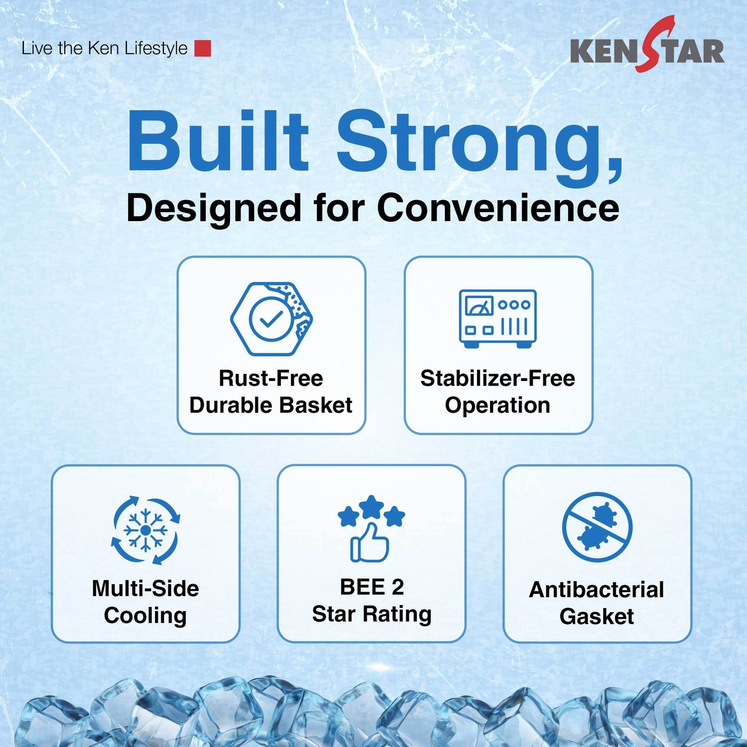 Image of Kenstar 192 L Single Door Standard Deep Freezer