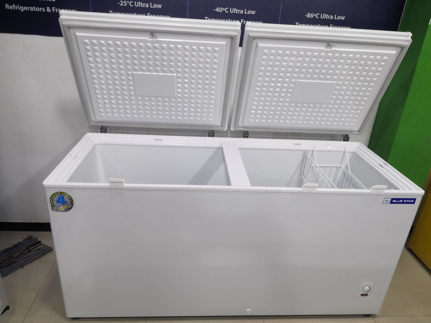 Image of Blue Star 401 L Double Door Standard Deep Freezer
