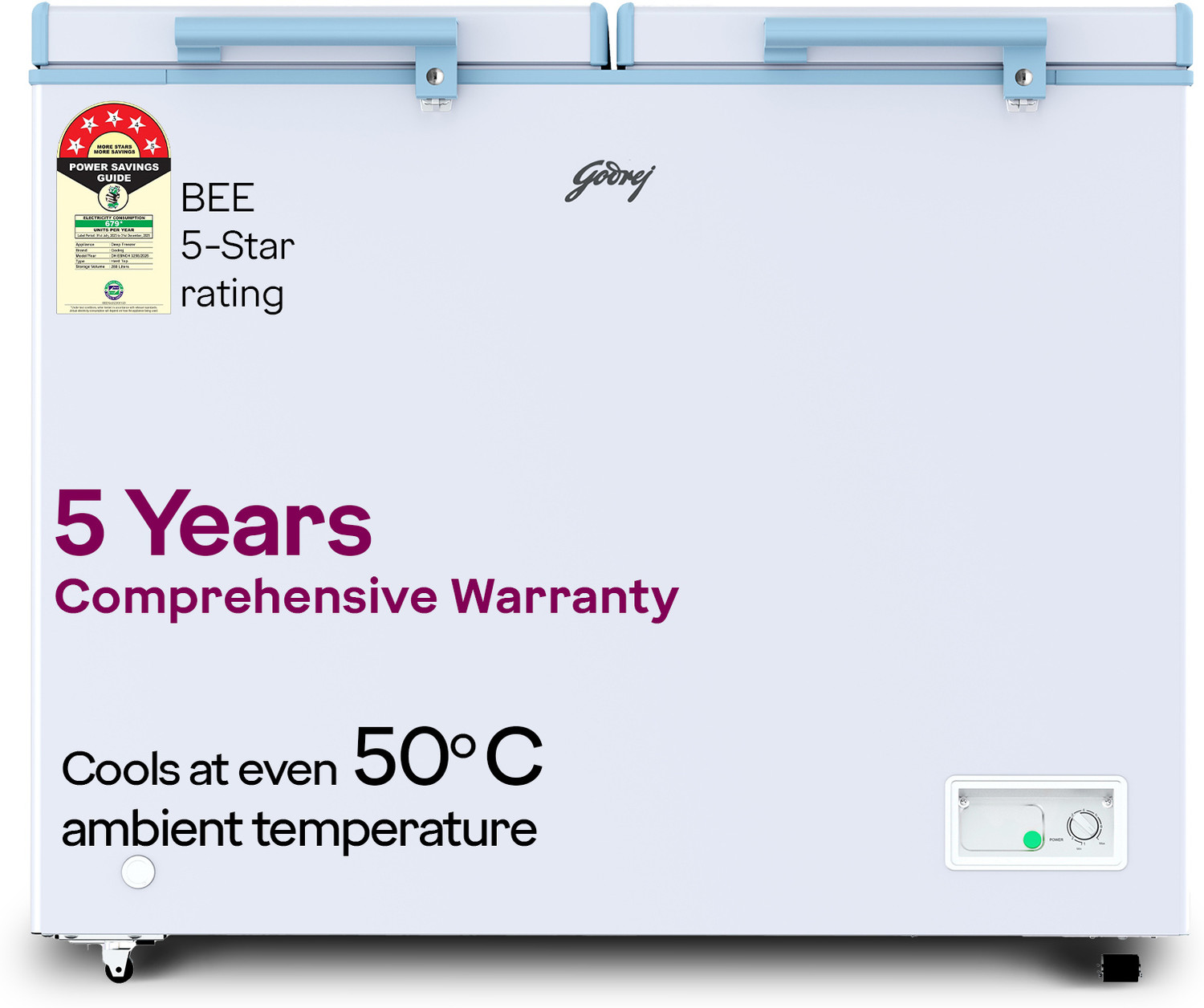 Image of Godrej 302 L Double Door Standard Deep Freezer
