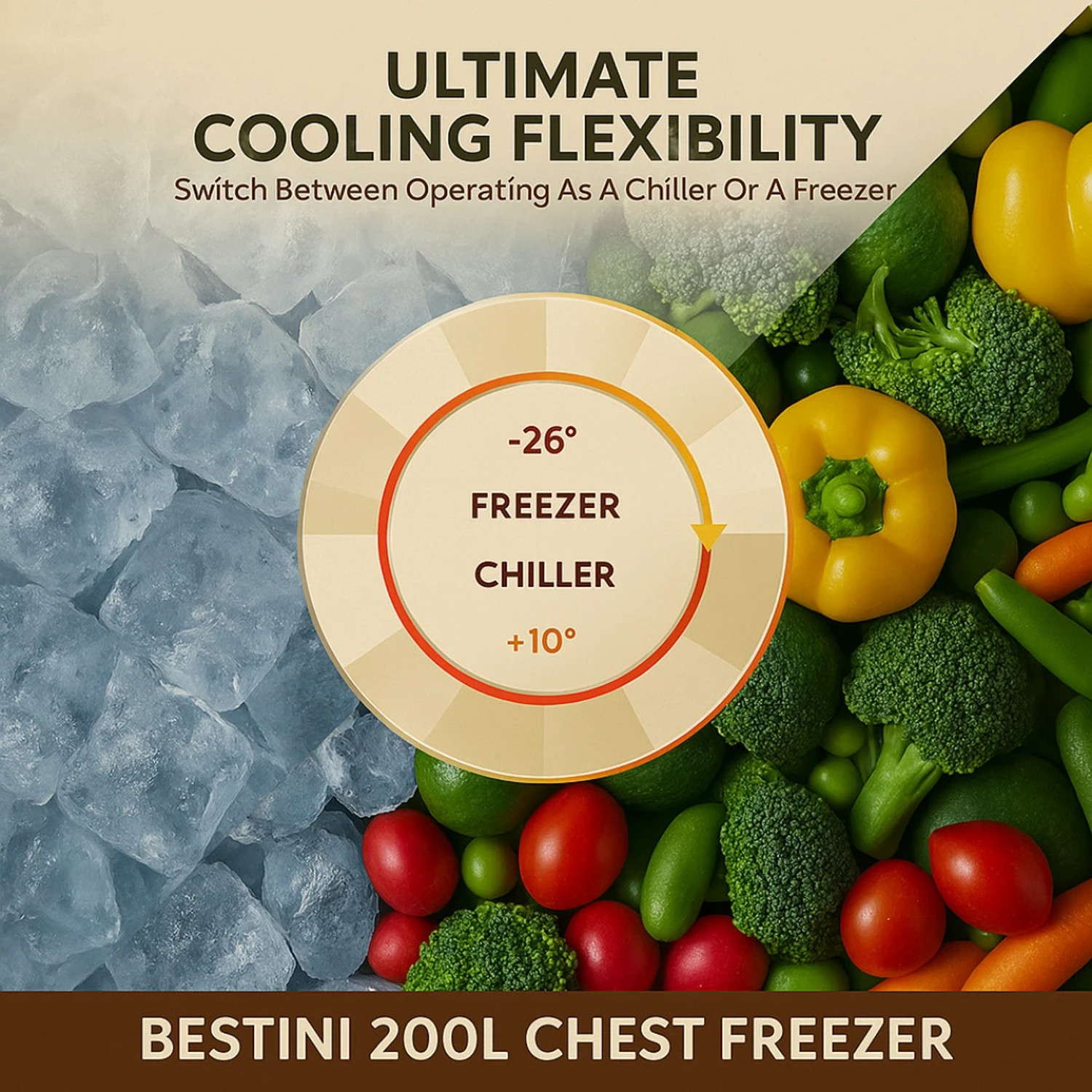 Image of Bestini 200 L Single Door Standard Deep Freezer