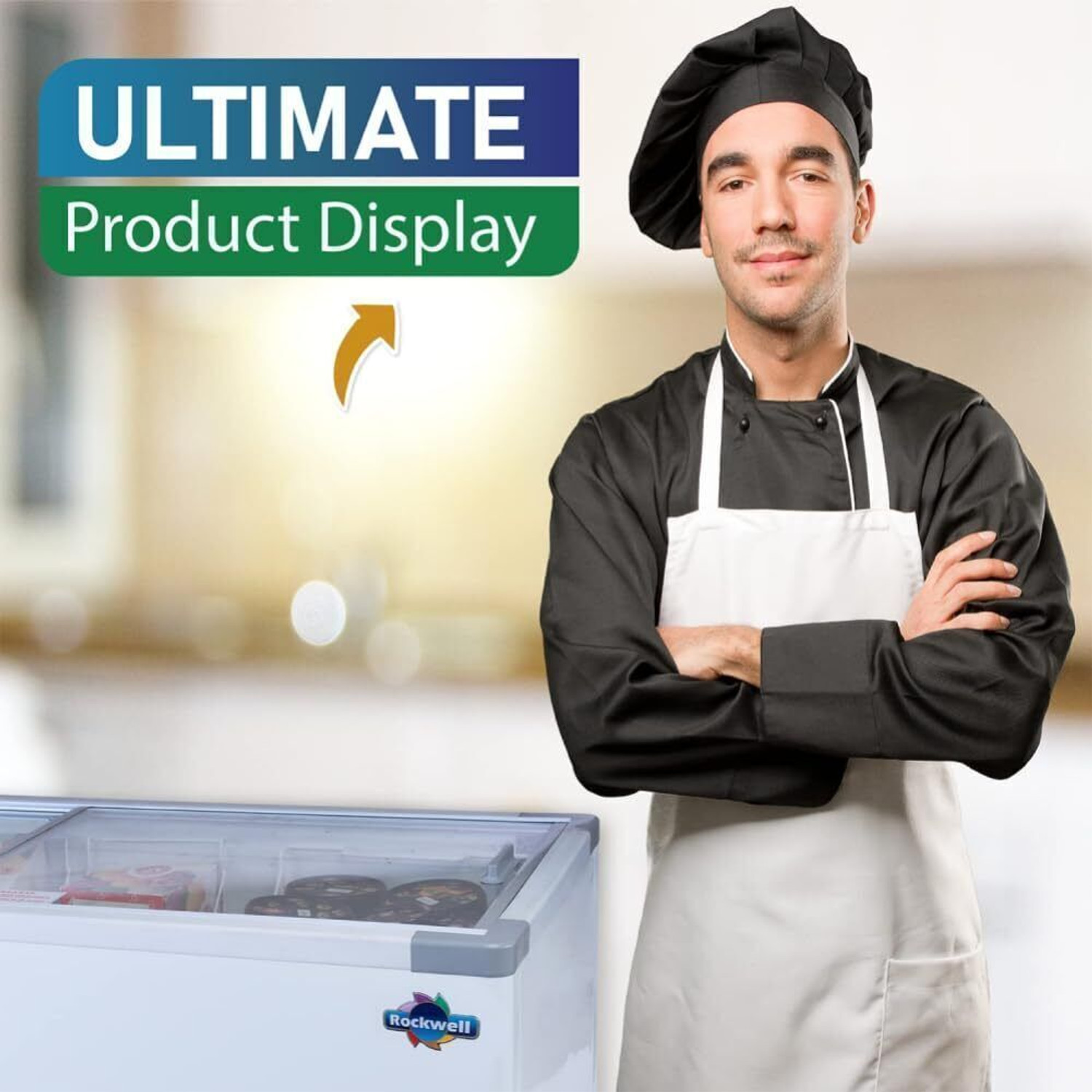 Image of Rockwell 250 L Double Door Standard Deep Freezer