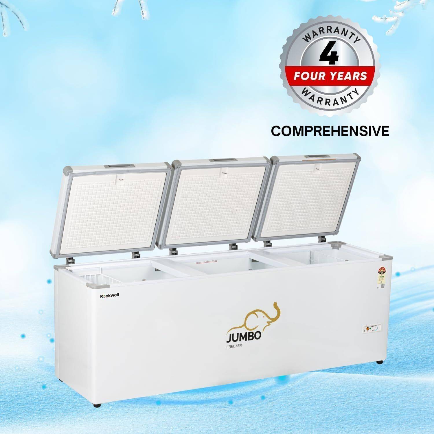 Rockwell 697 L Triple Door Standard Deep Freezer Price in India