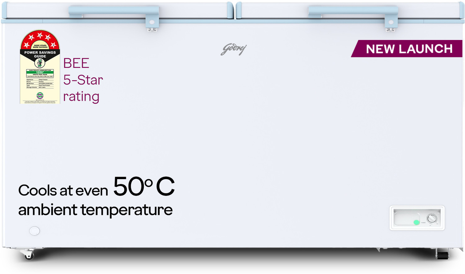 Image of Godrej 505 L Double Door Standard Deep Freezer