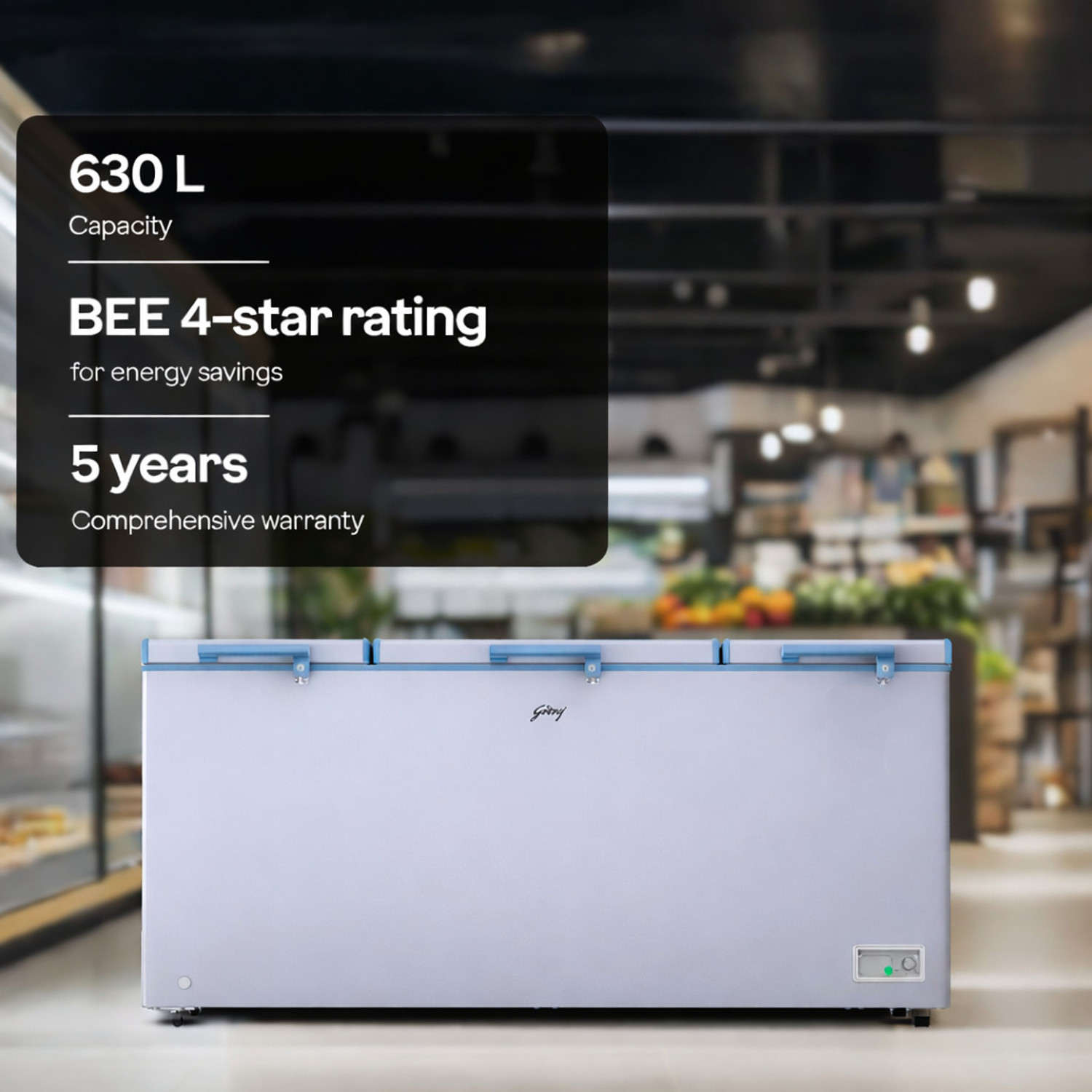 Image of Godrej 594 L Triple Door Standard Deep Freezer