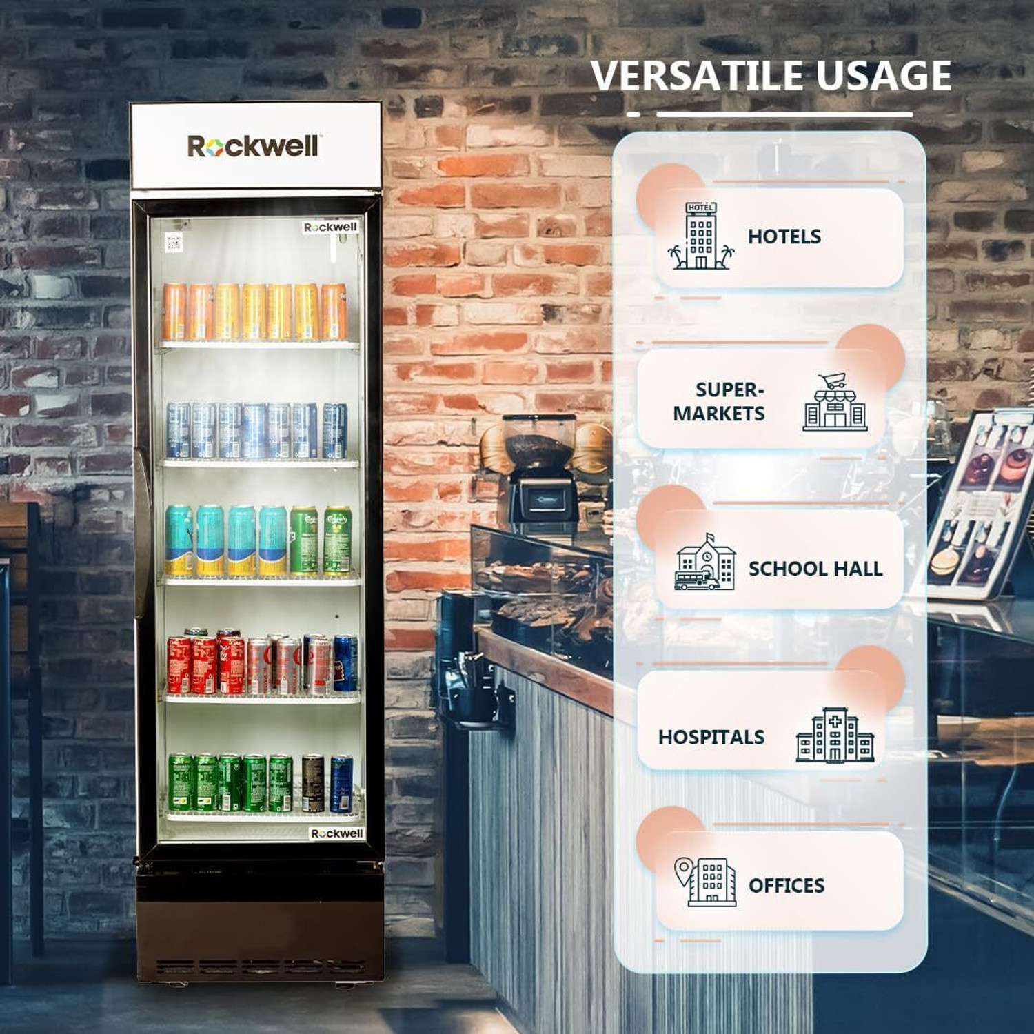 Image of Rockwell 550 L Single Door Upright Freezer
