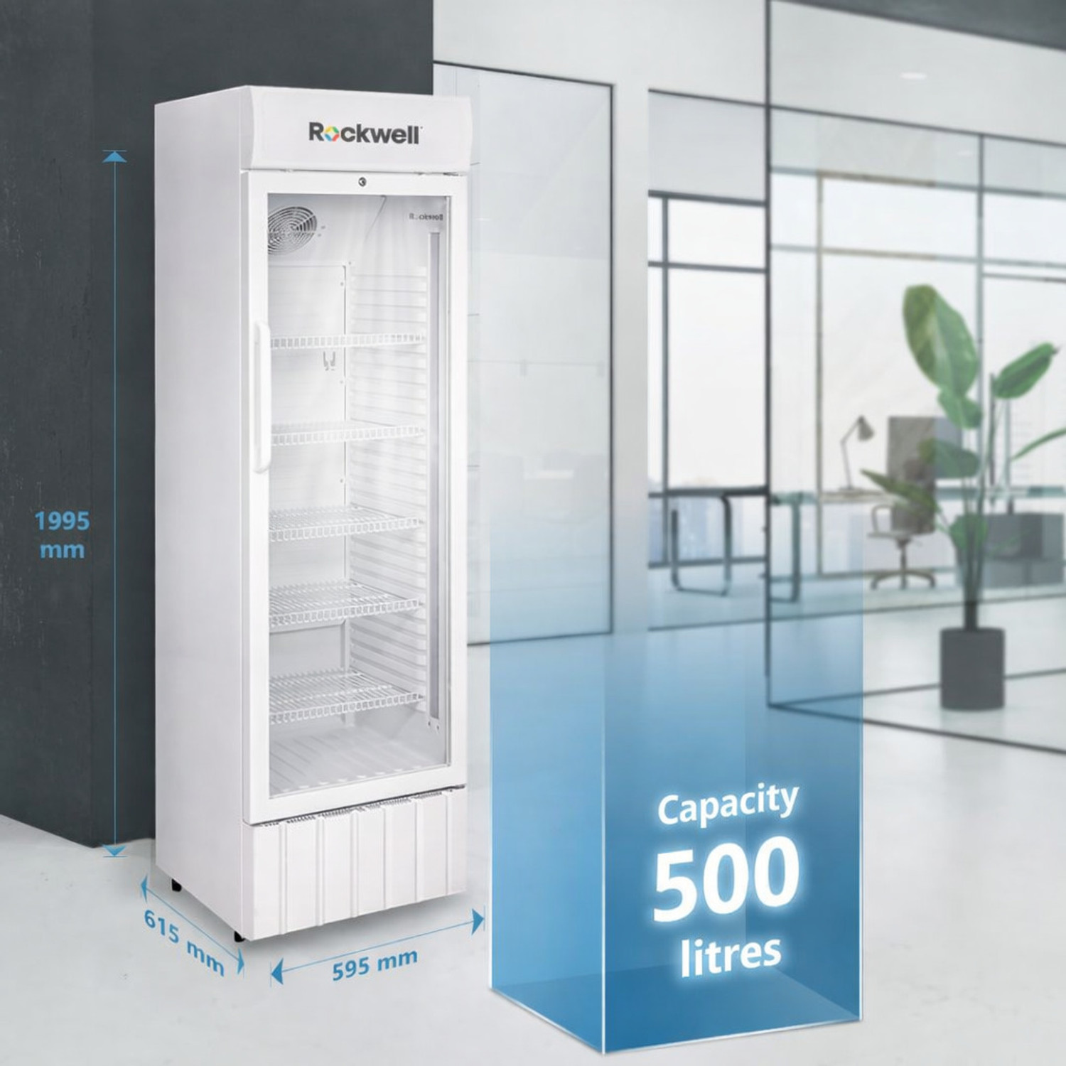Image of Rockwell 500 L Single Door Upright Freezer