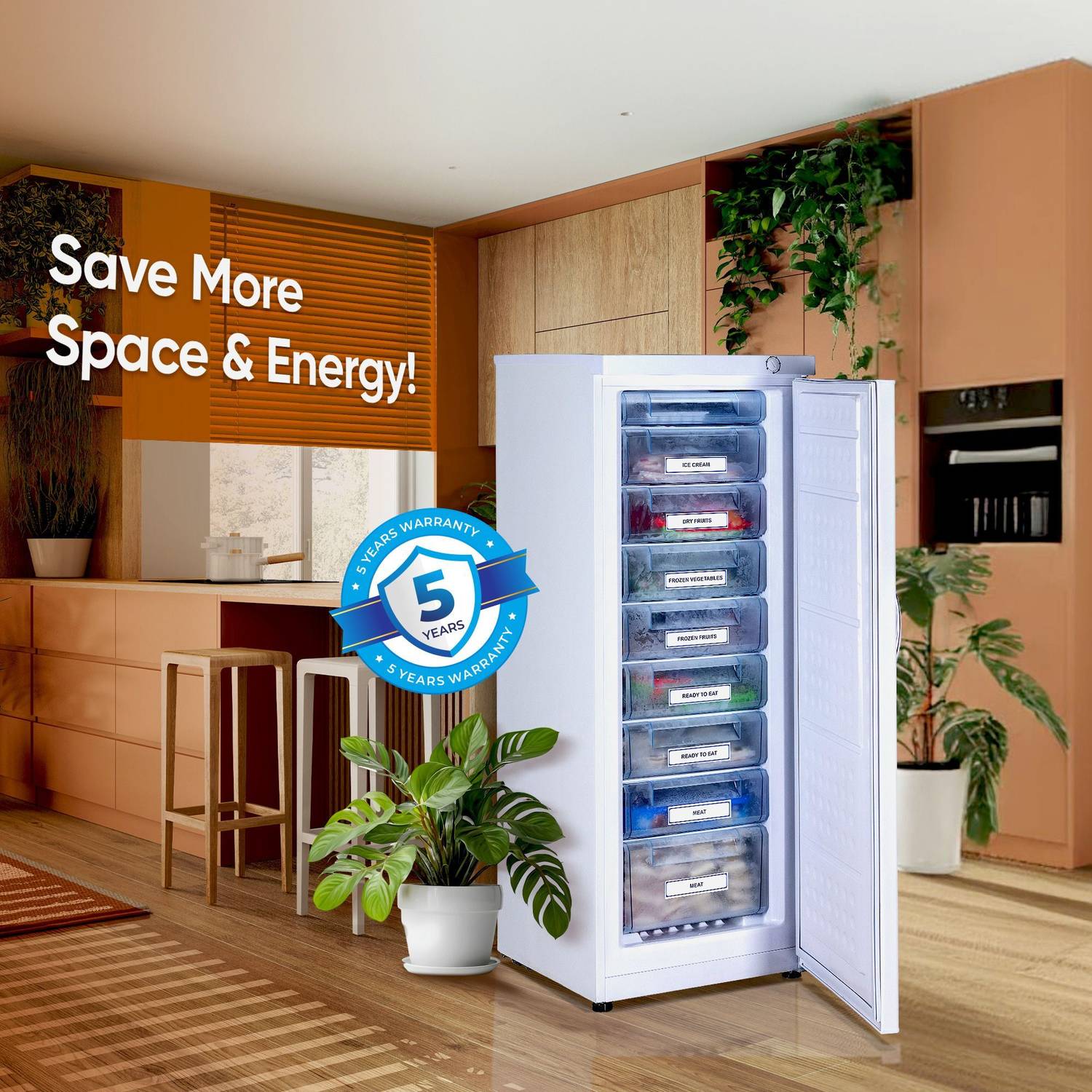 Rockwell 300 L Single Door Standard Deep Freezer Price in India