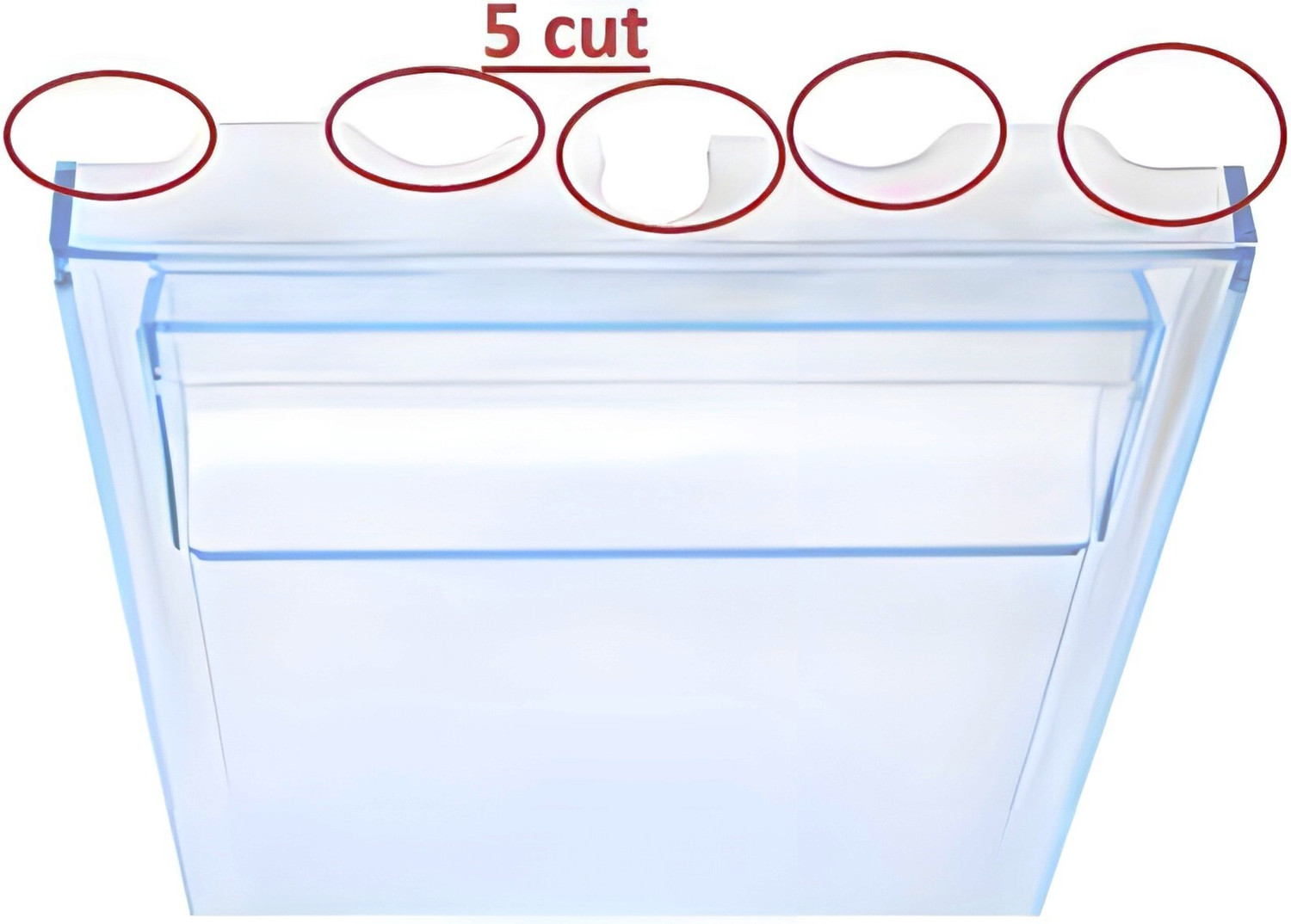 Image of Payal Freezer Door Compatible for Haier Single Door (Height 14 cm & Length 36.2 cms) Fridge Door Shelf