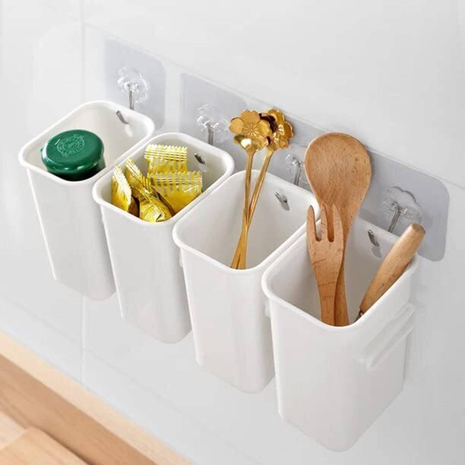 AMEEDARSHAN 4 X Refrigerator Organizer Fridge Door Shelf