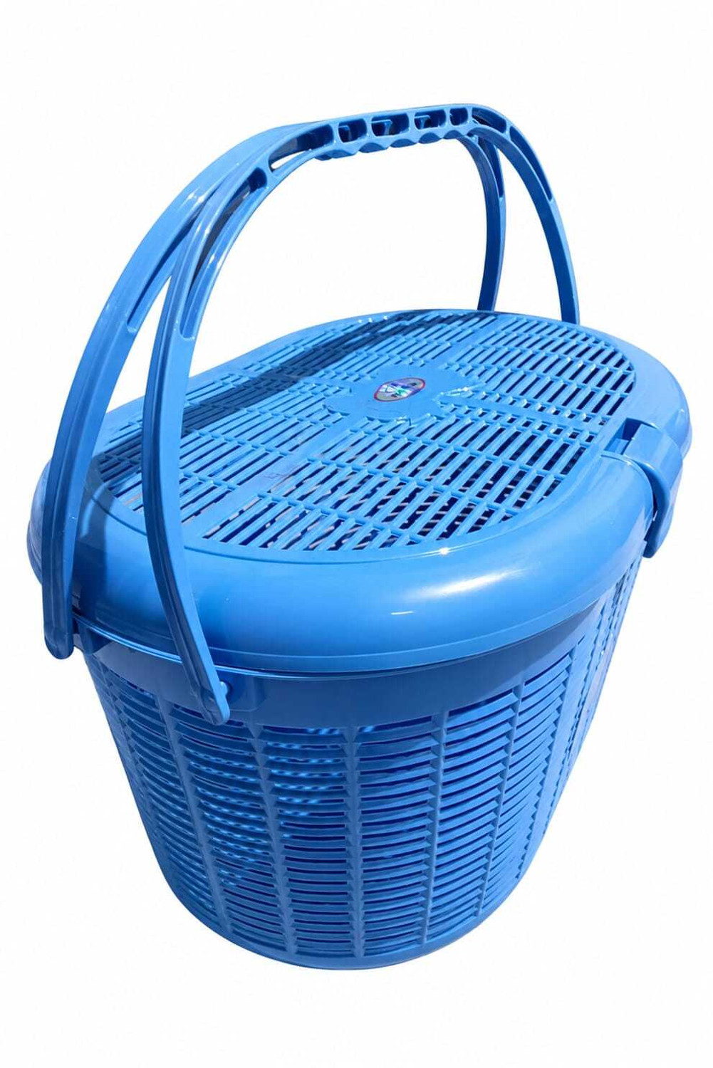 Image of SORIF ENTERPRISES Plastic Multipurpose Storage Basket with Lid & Handle | Plastic Fruit & Vegetable Basket