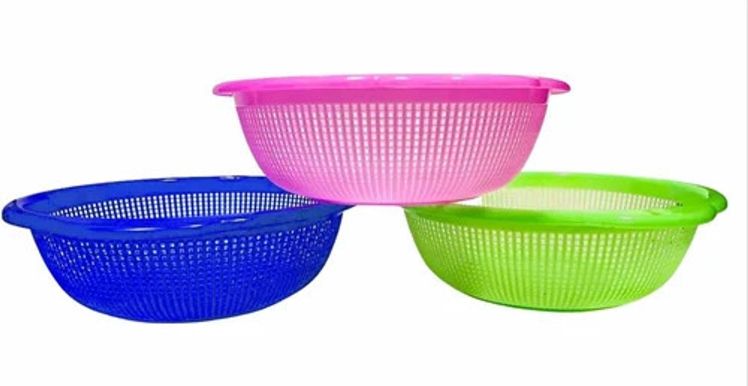 Pasket Plastic Round Basket for sabzi, fruit, vegetable, drainer