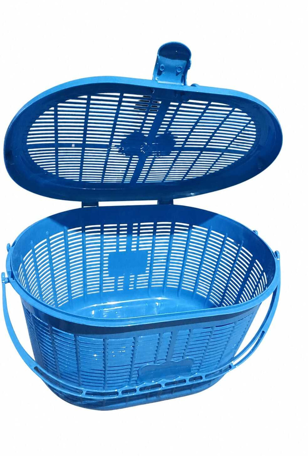 Image of SORIF ENTERPRISES Plastic Multipurpose Storage Basket with Lid & Handle | Plastic Fruit & Vegetable Basket
