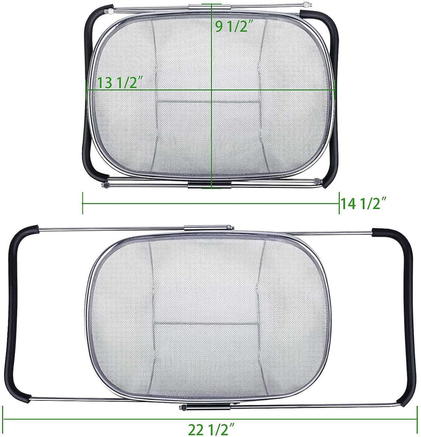 Image of broccolin Premium Stainless Steel Mesh Strainer Basket Strainer