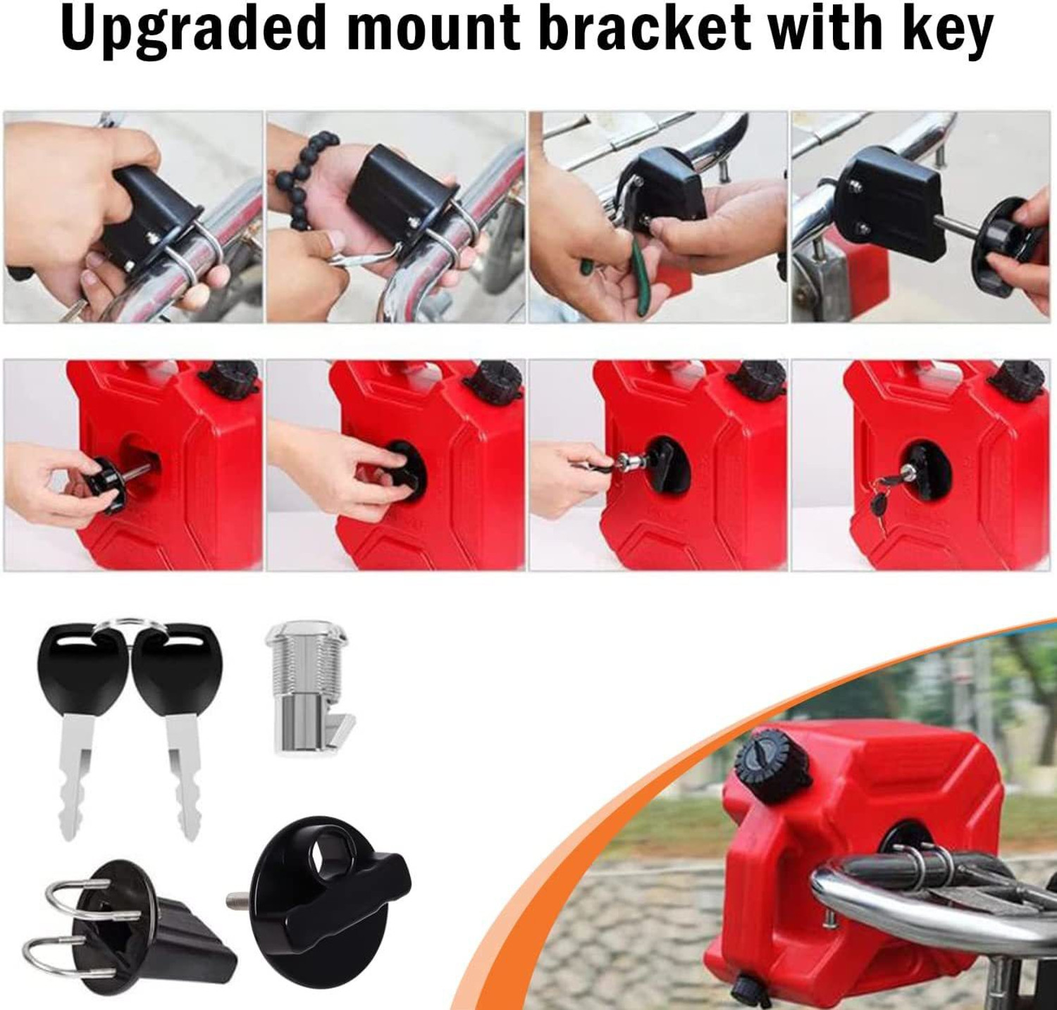 Image of AutoPowerz 5 Liter With Lock Jerry Can Red 5 L Fuel Can