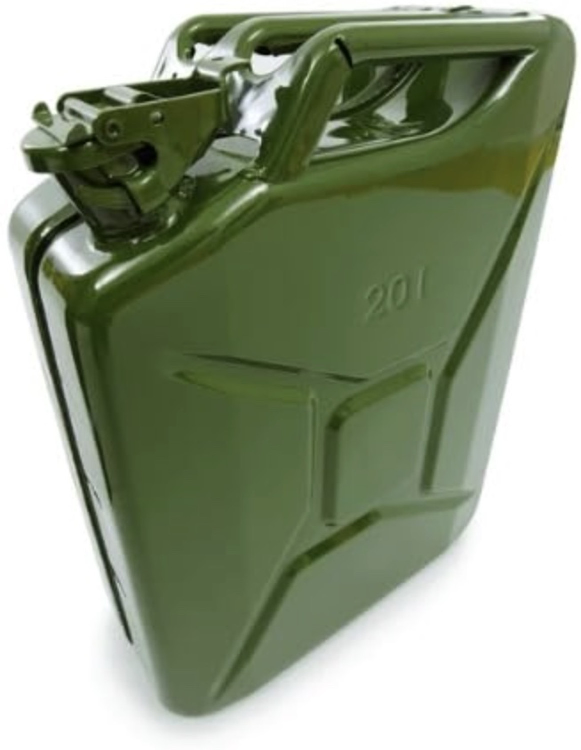 Image of BOMBAY MS Heavy Duty 20L Mild Steel Jerry Can Fuel Petrol Diesel Oil Storage Container 20 L Fuel Can