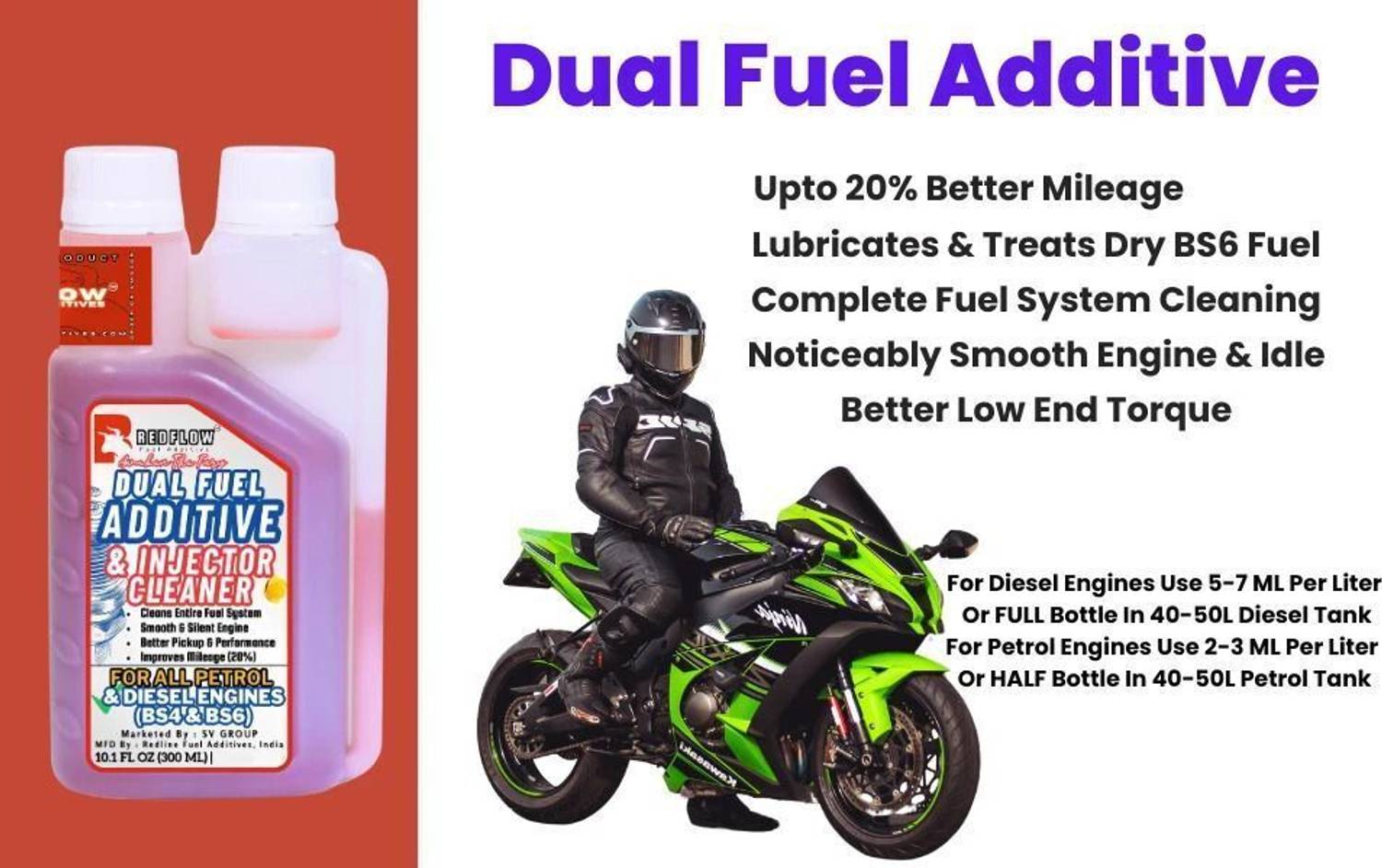 Red Flow Diesel & Petrol Additive for Cars, Bikes, Scooters - Image 4