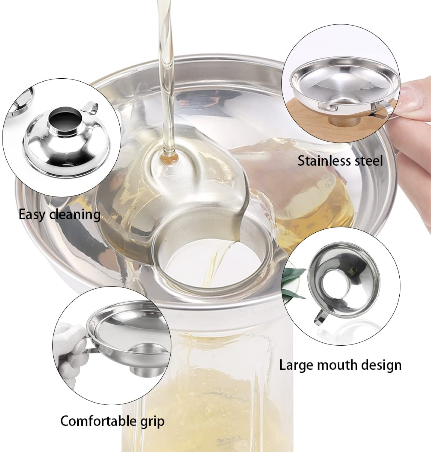 Image of SYGA Stainless Steel Funnel