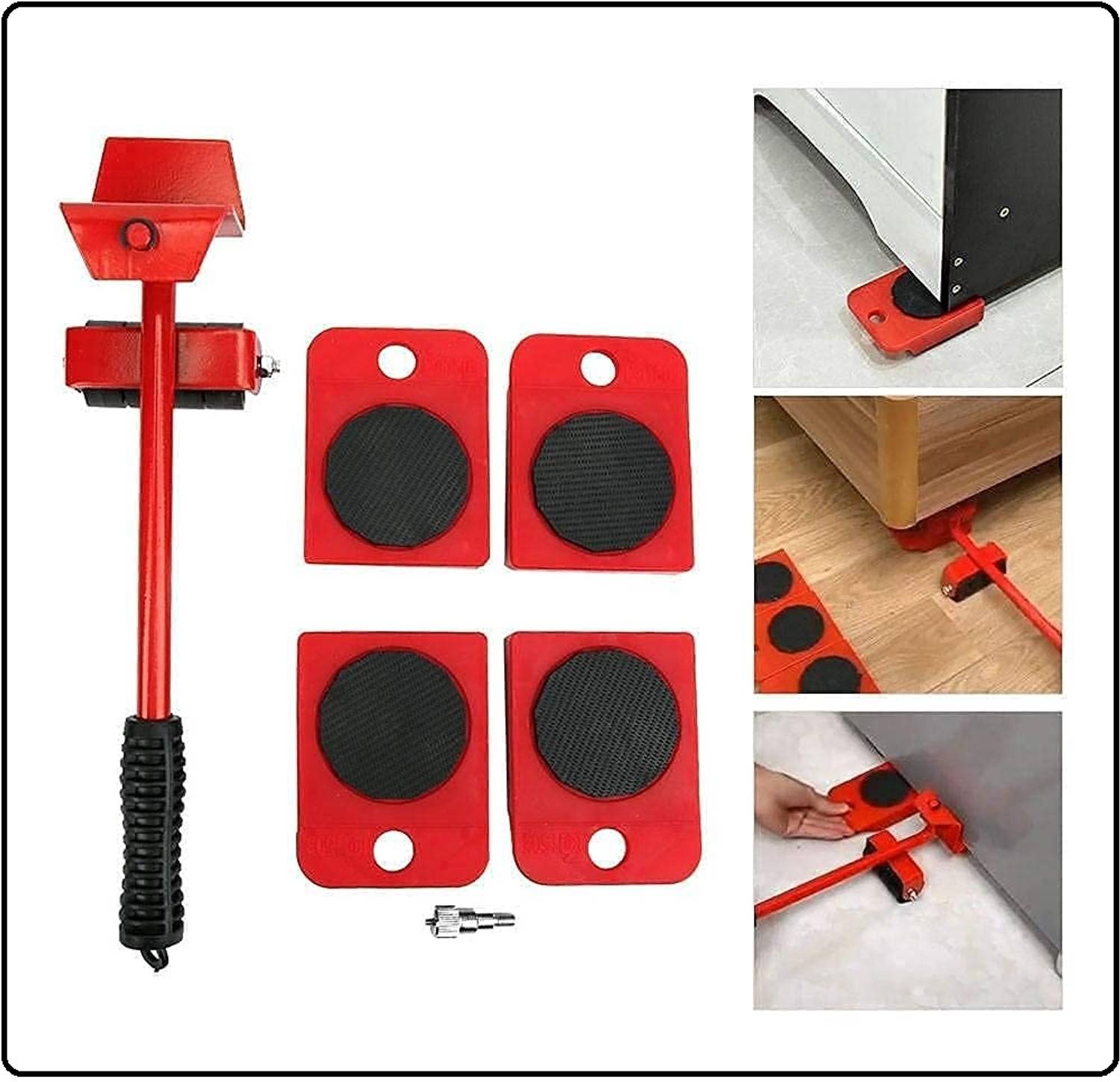 BRESIYAR Adjustable Furniture Shifter Lifter Moving 4Slider Heavy Duty Furniture Roller03 Bar Stool Wheels