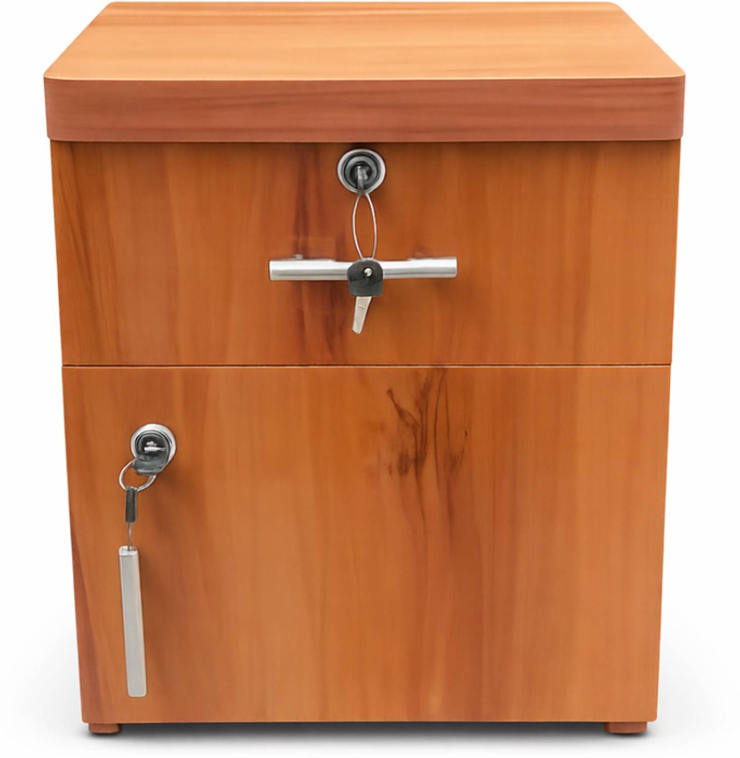 MAHAKAL F Engineered Wood Bedside Table (Finish Color - Brown, Pr