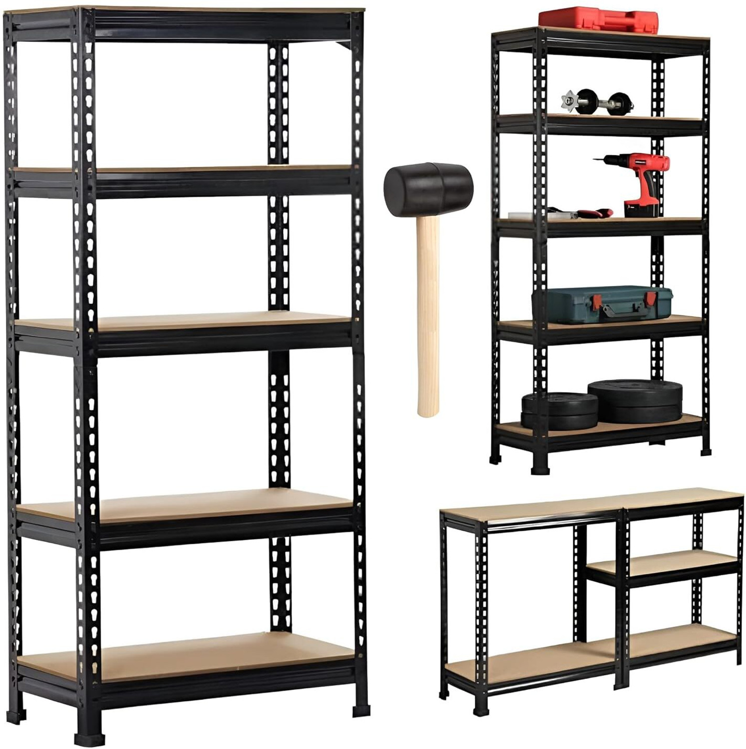 Image of ARLAVYA 60 Inches - 5 Tier - Black Luggage Rack