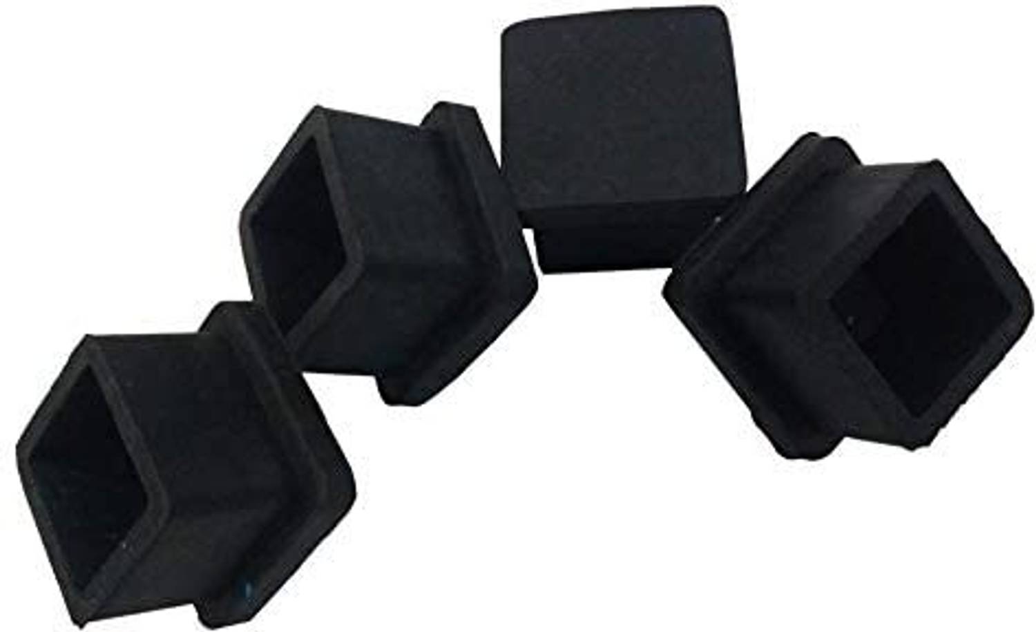 Akura 8 Floor Protector Square Rubber Cap for Furniture Feet Chair Table 38 x 38 mm Table Legs