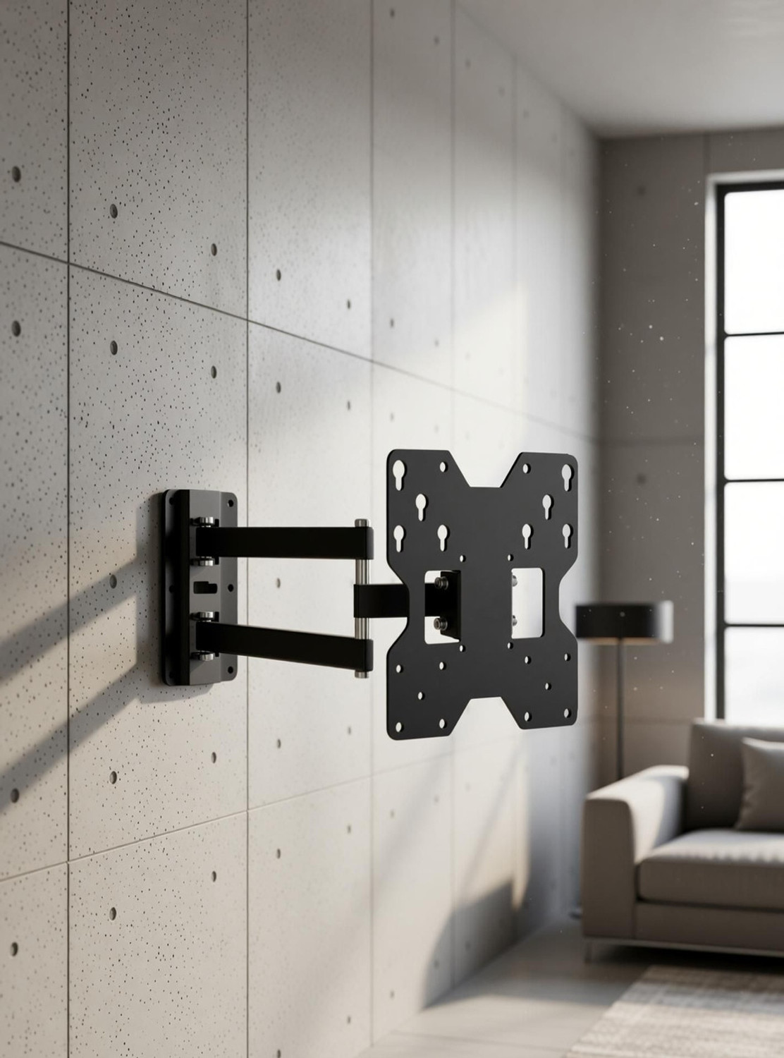 Image of PNETROME TILT TV WALL STAND 24-42 INCH | HEAVY DUTY TV WALL MOUNT TV Stand Base