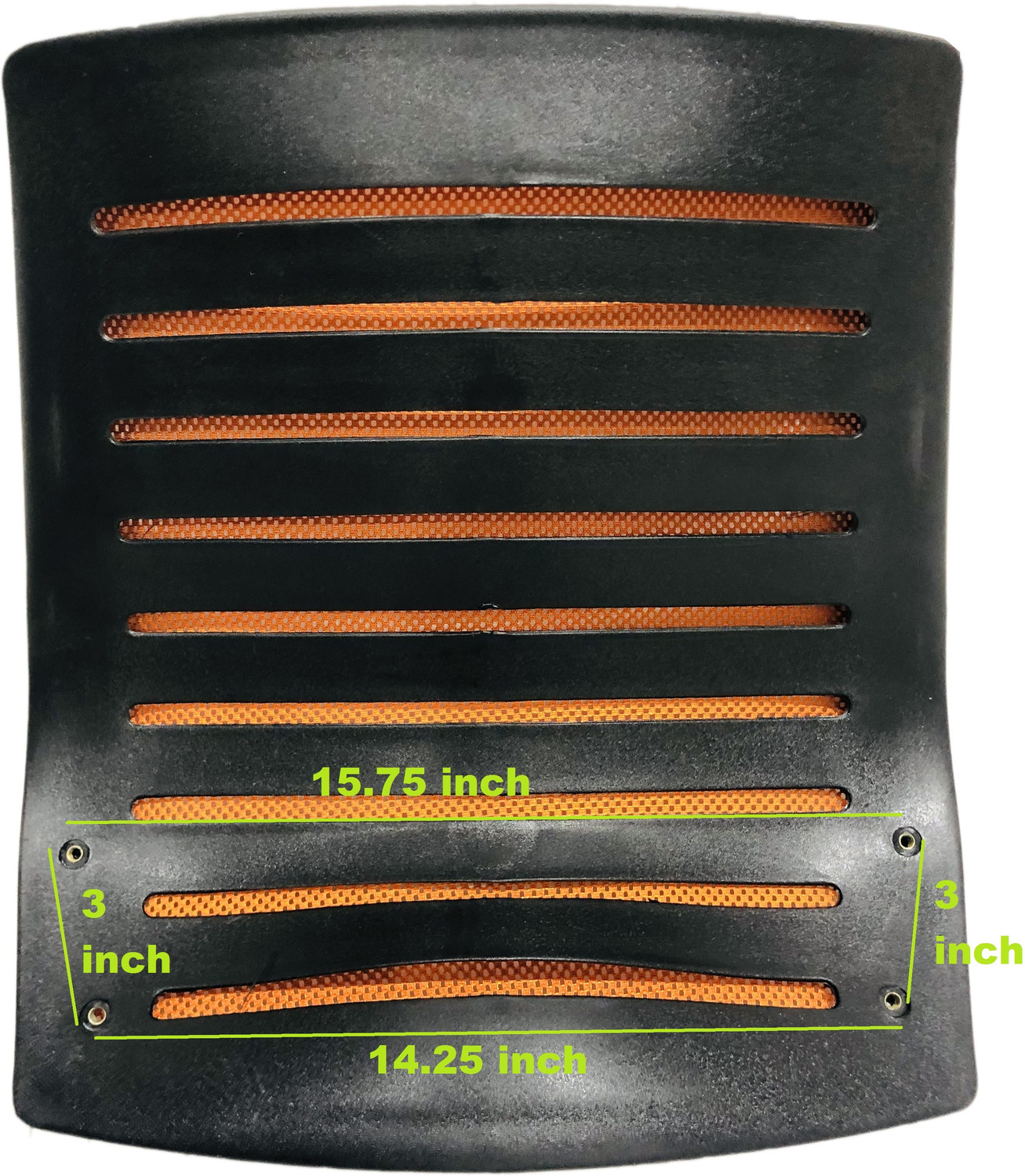 Image of RATISON Office Visitor Chair Back revolving Boom Chair Spare Parts Accessories Chair Net Back with nut Bolts and Key Easily fit to Every Chair Orange Sofa Arm Rest