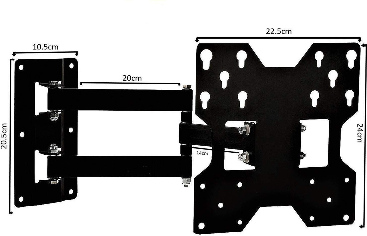 Image of PNETROME ADJUSTABLE TV STAND 24-42 INCH WITH HEAVY DUTY SETUP BOX S COMBO TV Stand Base