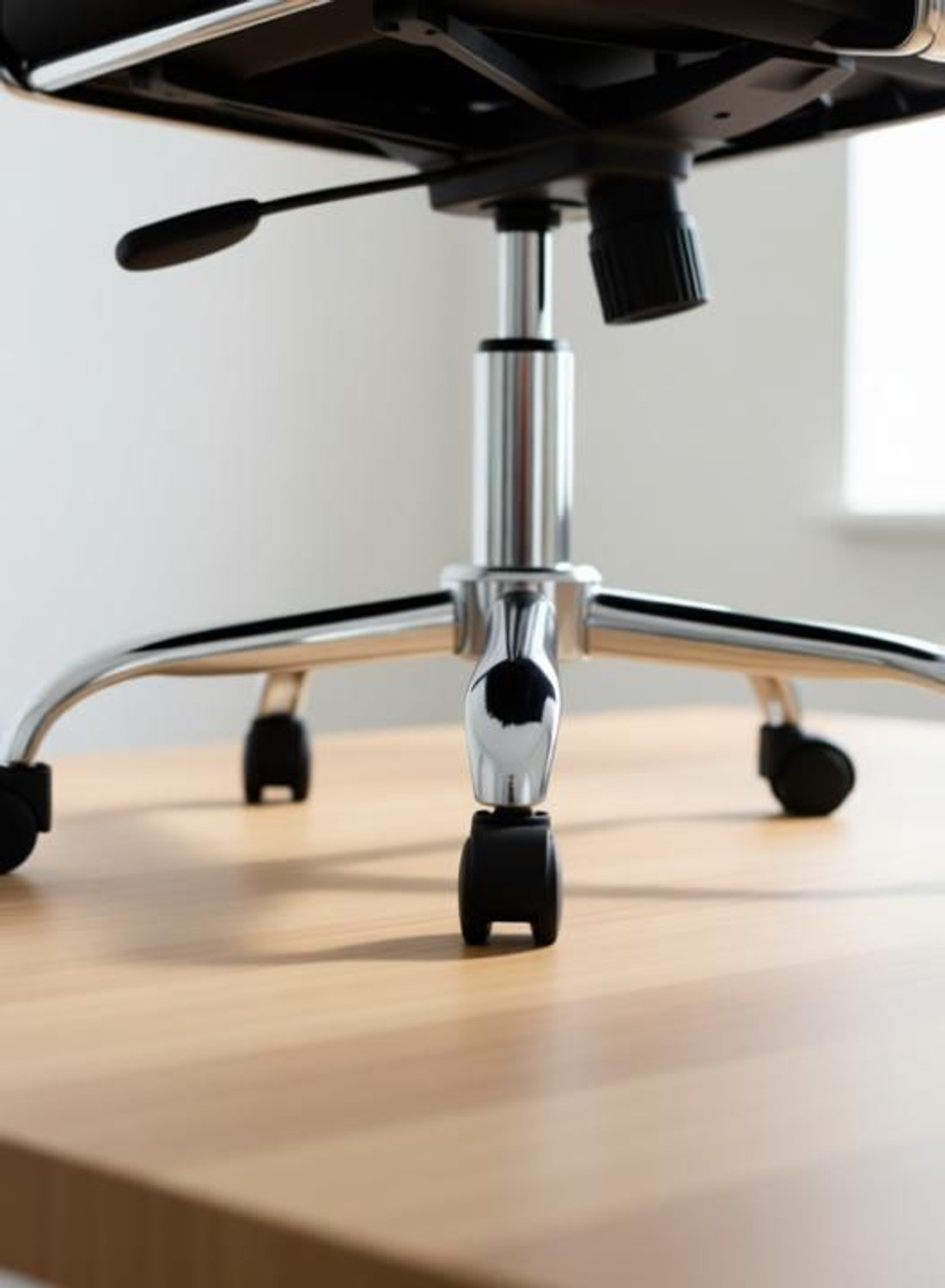 Image of Furnix Heavy Duty Crome Base Bar Stool Base (Furniture Parts, Iron)
