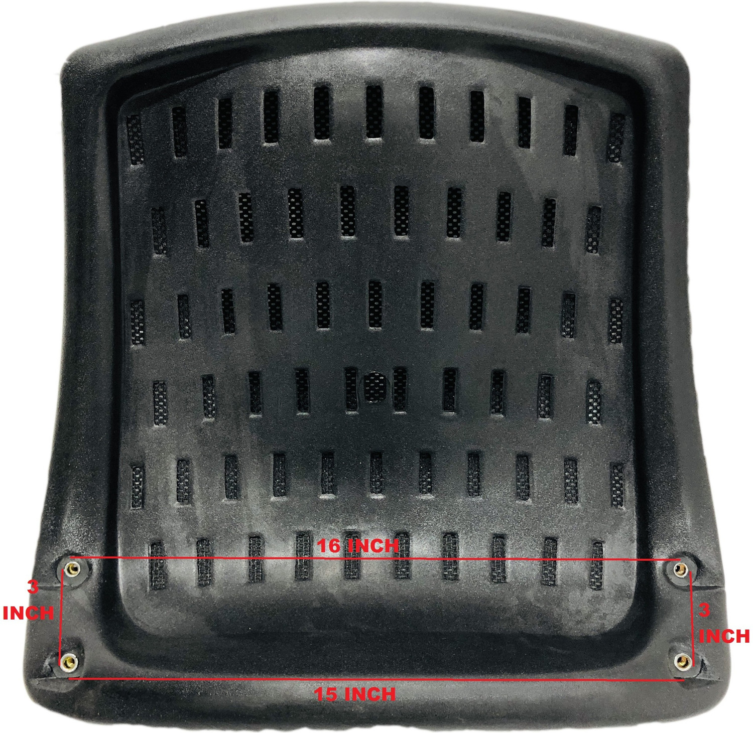Image of SOMRAJ Office Chair Back Visitor revolving Chair Back Spare Parts Accessories Chair net Back 898 Model (Hole Model) with nut Bolts and Key Easily fit to Every Chair Sofa Frame