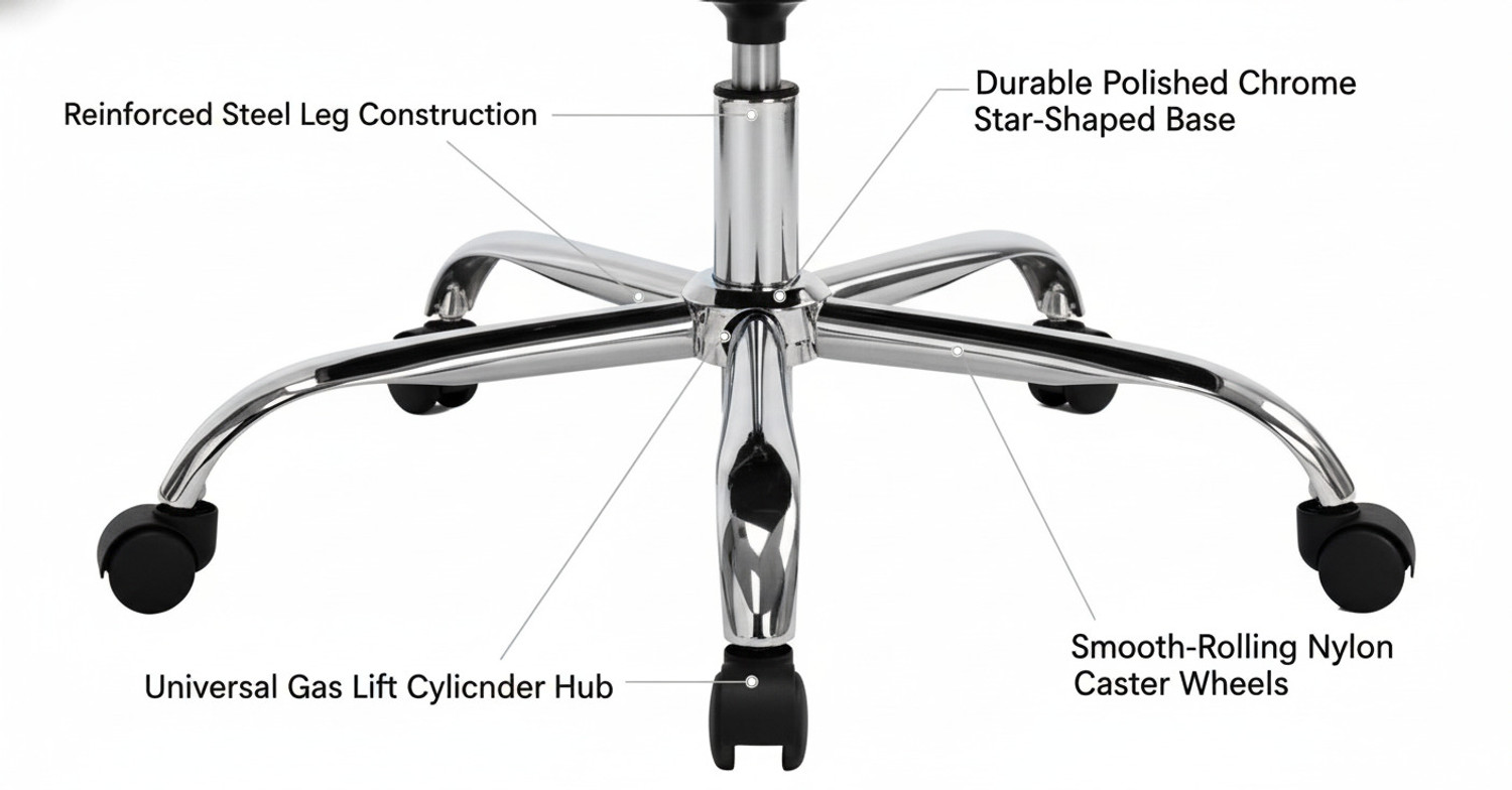 Image of MAESTRO SEATING SYSTEMS star-shaped base of an office chair Bar Stool Base