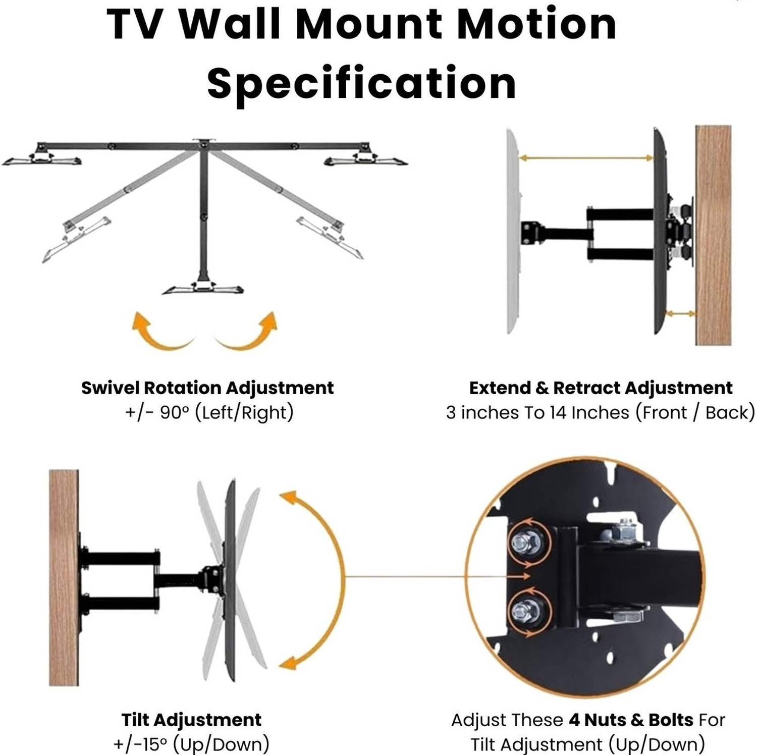 Image of PNETROME 32Y1 Linux 80cm(32inch) HD Ready Smart LED 32 inch TV Wall Mount Stand TV Stand Base