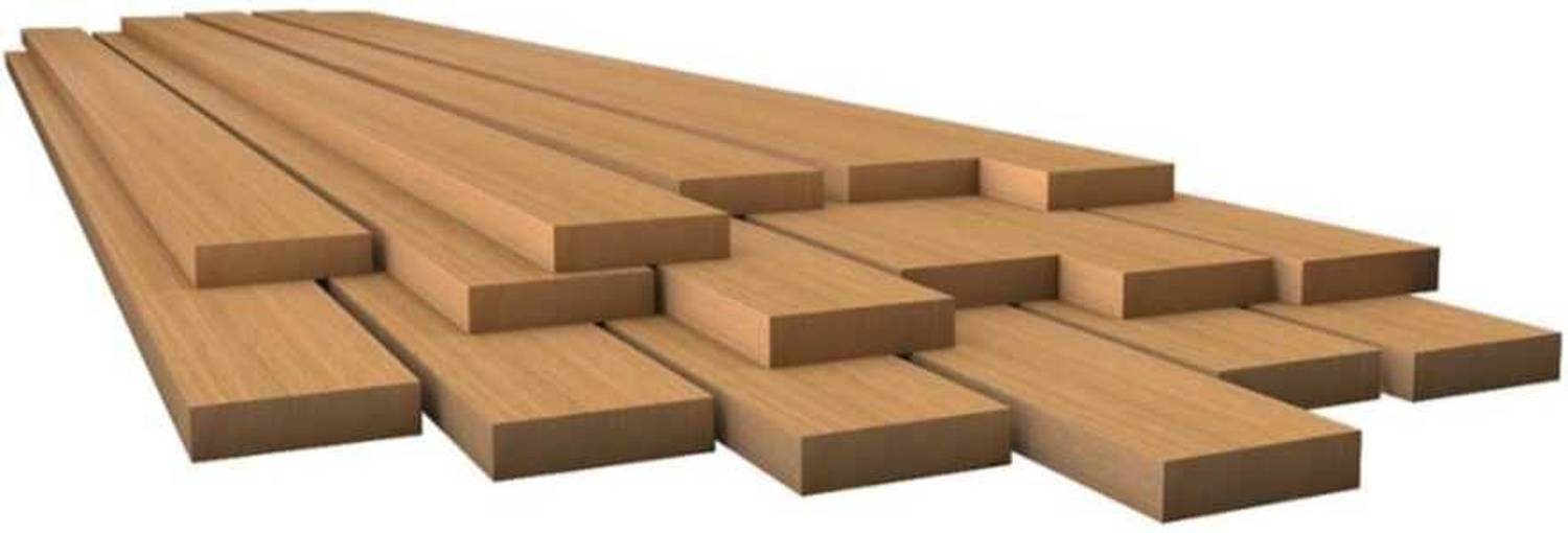 ADISON Teak Strips Wooden 25 * 10 Pack of 11-14 Wooden Sticks High-Quality Table Frame