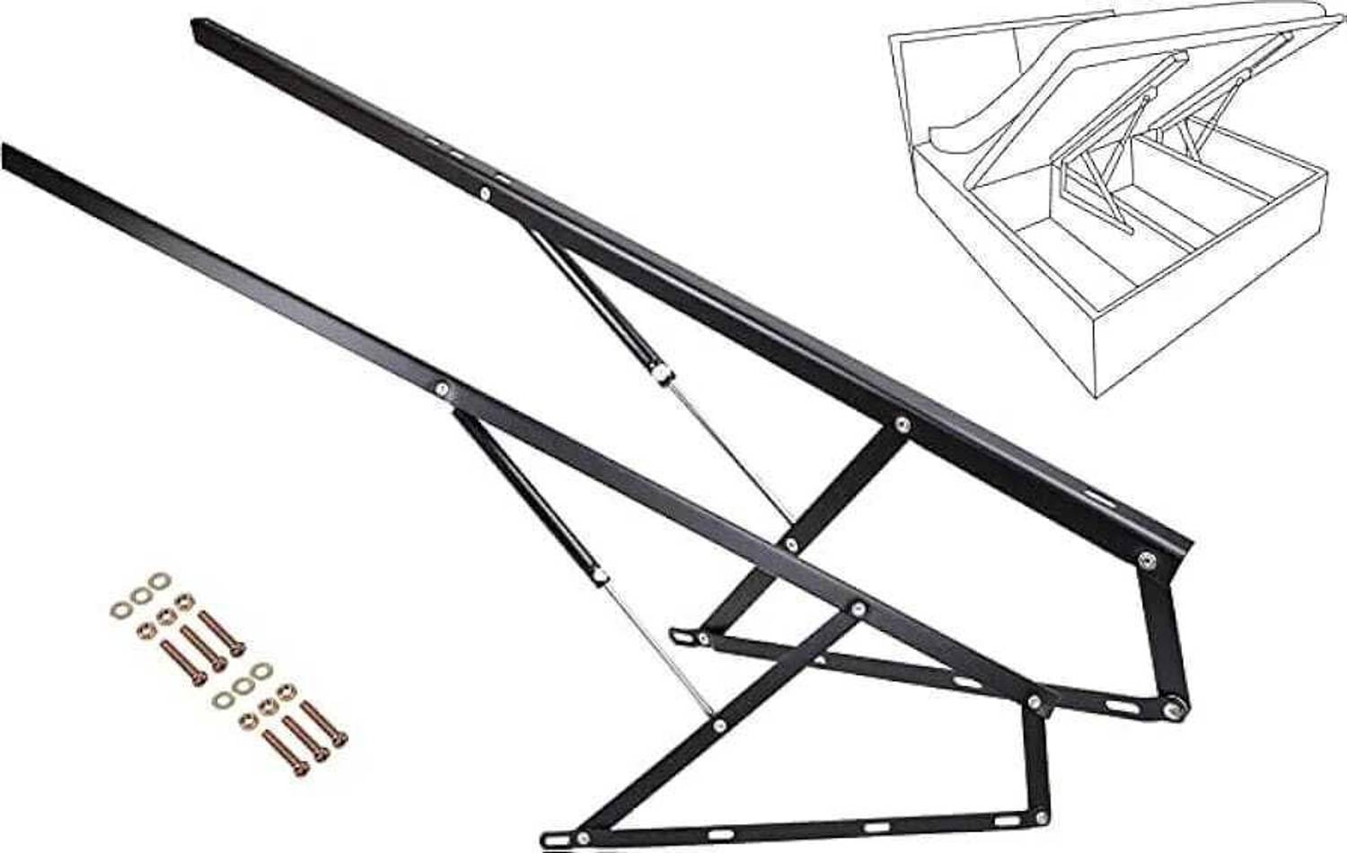 ADISON Heavy Duty Bed PRO Lift, 2000N Capacity,Pack of 1 Set Bed Hydraulic Mechanism