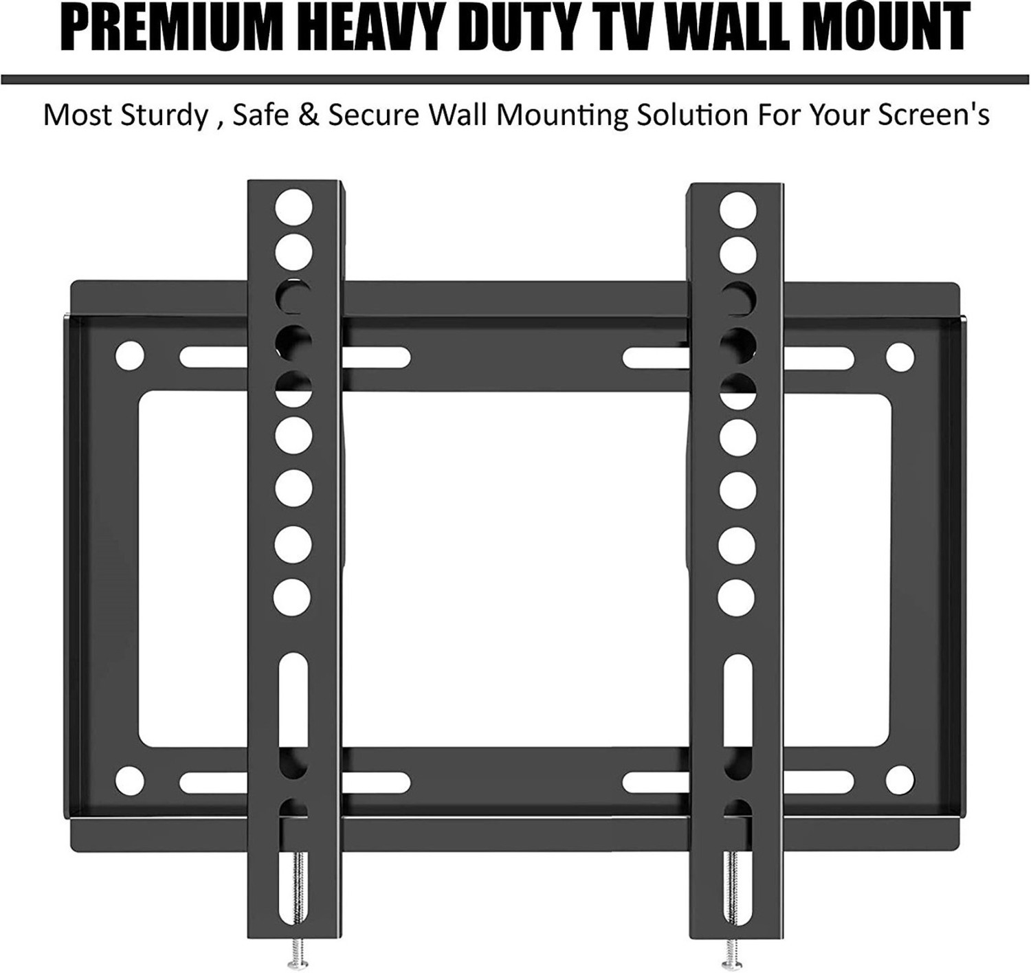 Image of PNETROME HEAVY DUTY - FIX TV WALL STAND 24-42 INCH | HEAVY DUTY SPACE SAVING TV Stand Base
