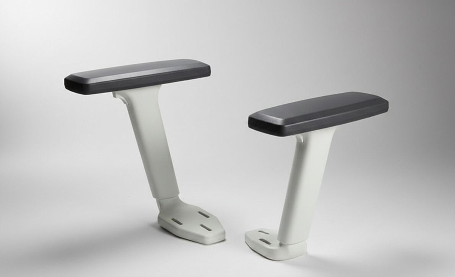 Image of LELA Black And White Ola Replacement Handle Universal Office Fit Chair Arm Rest