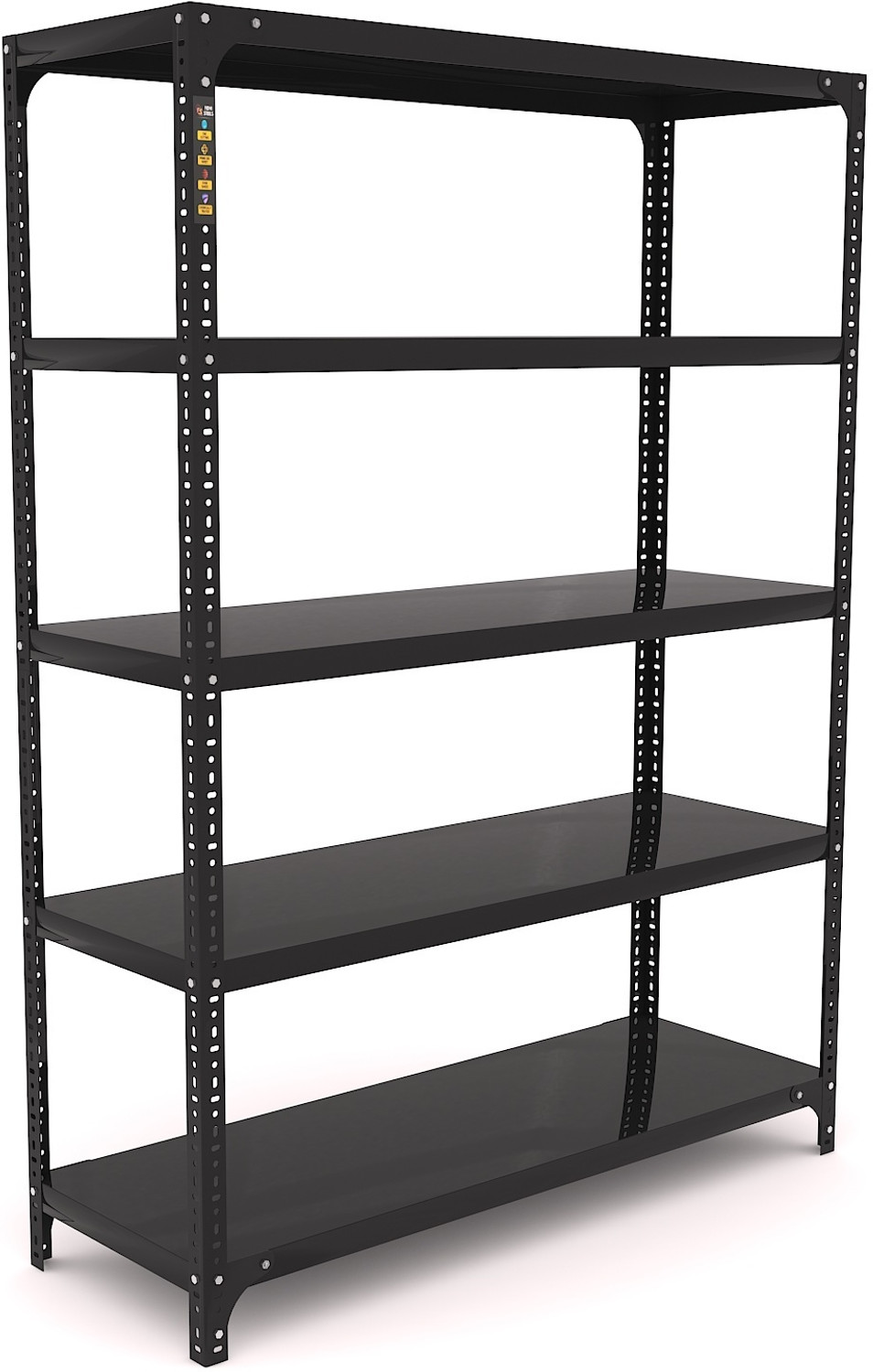 Image of FIDVI Premium Iron Storage Rack Metal Shelf Shop Home Kitchen PowderCoated 09 inchx41 inchx60 inch Luggage Rack