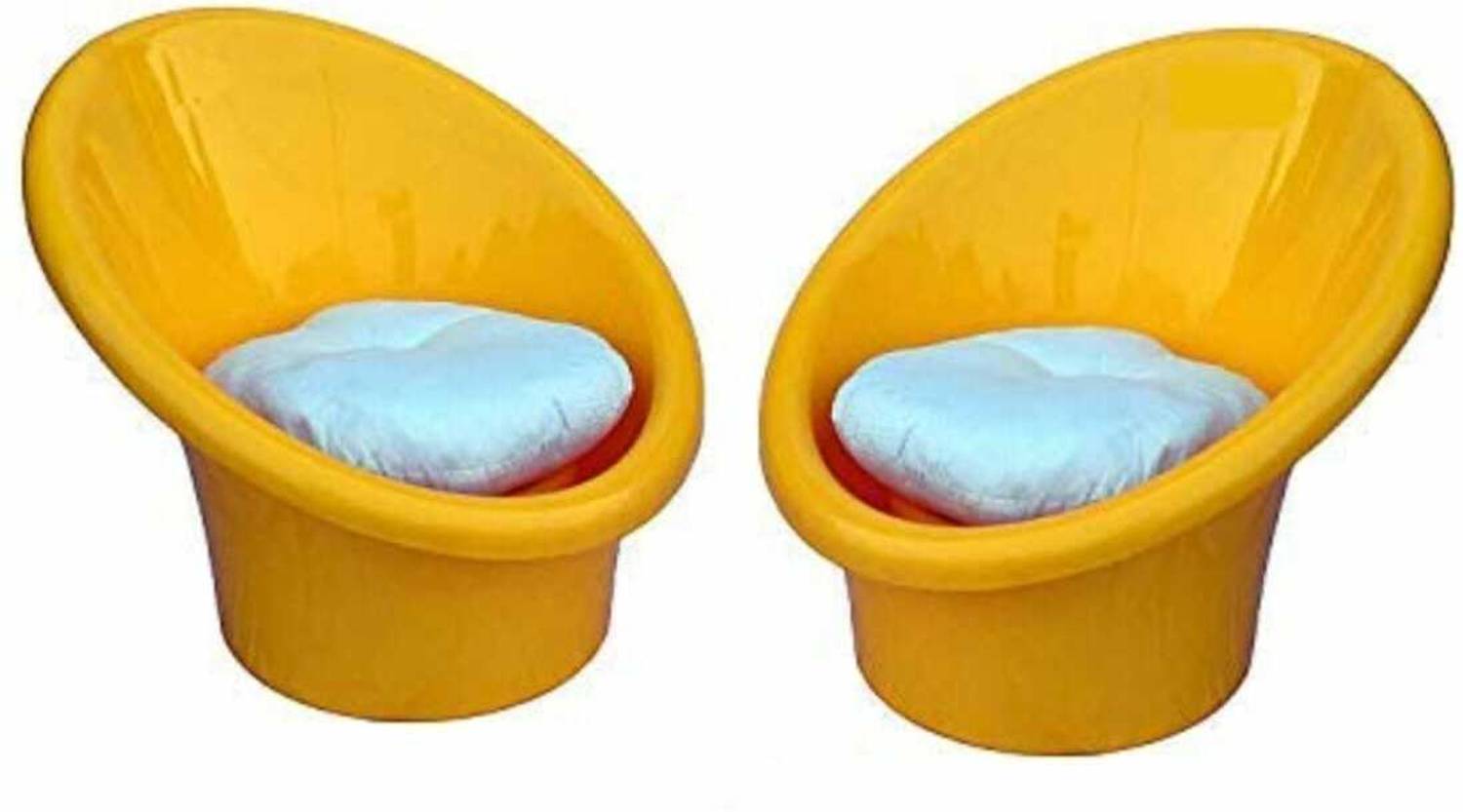 STARTEN Plastic Living Room Chair(Finish Color - Indoor & Outdoor Yellow Tub Chair with Complimentary Cushions (Set of 02), Pre-assembled) deal from flipkart STARTEN Plastic Living Room Chair(Finish Color - Indoor & Outdoor Yellow Tub Chair with Complimentary Cushions (Set of 02), Pre-assembled) deal from flipkart