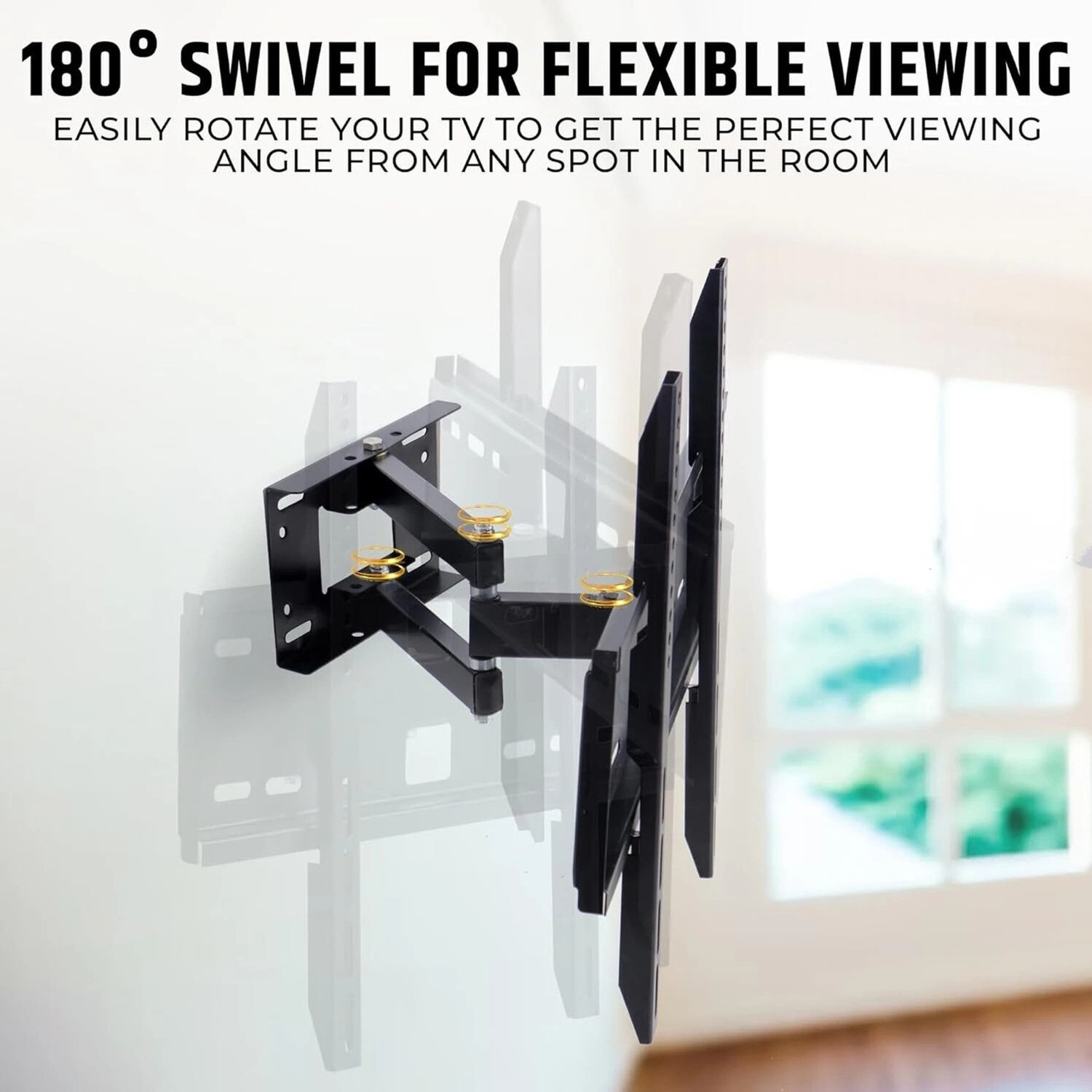 Image of merugni 32 to 55 inch MOVABLE WALL MOUNT Compatible For All Led Lcd Full Motion TV Mount