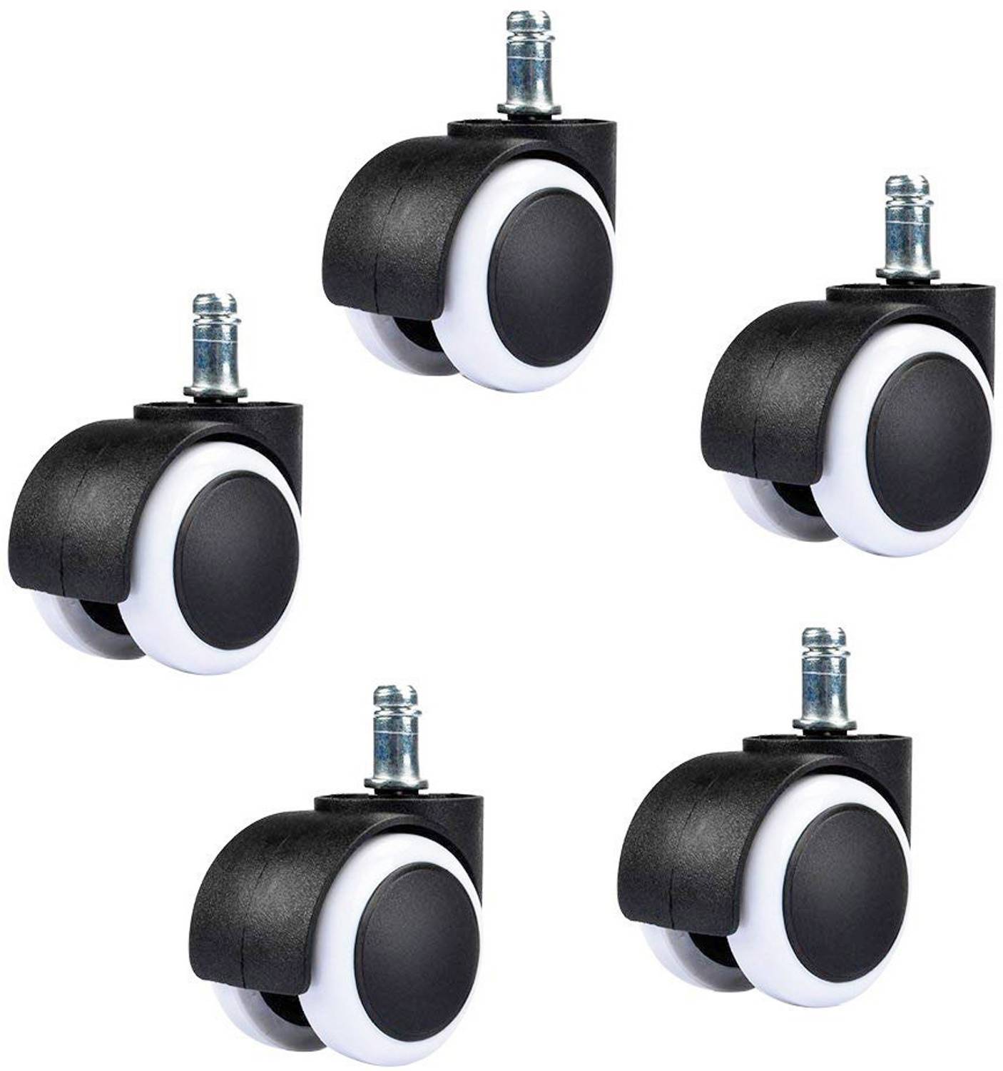 P P CHAIR Chair Wheels Set of 5 pc, Heavy Duty fit to Chair Base