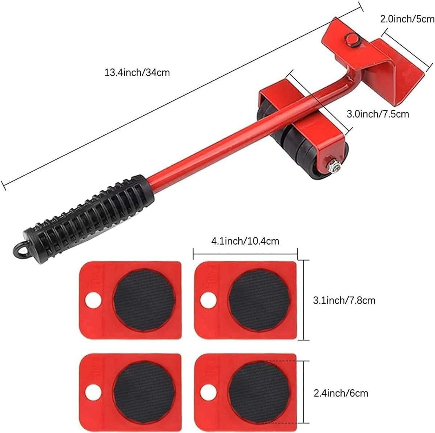 Image of Shine Tex Pcs Furniture Lifter Mover Tool Set | 360 Rotational Pads Appliance Furniture Caster