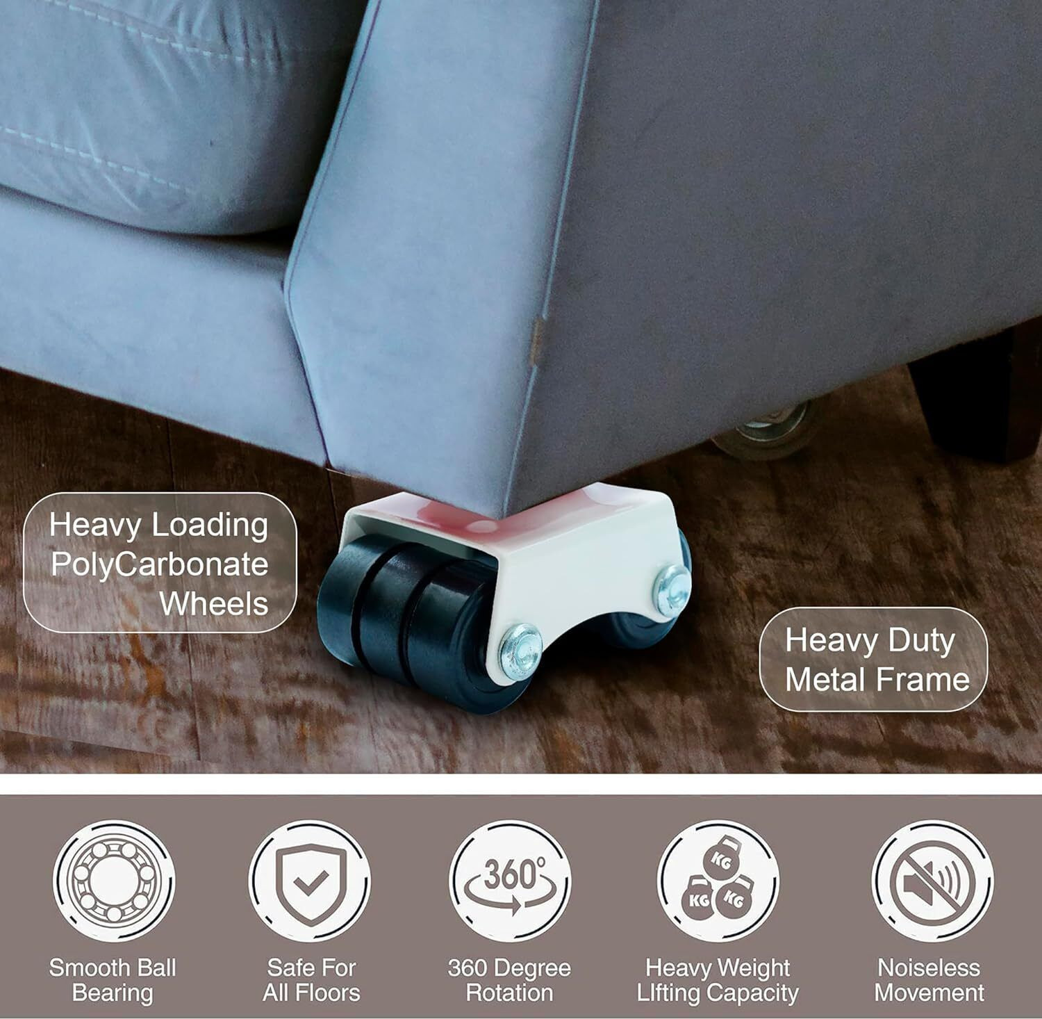Image of Spylock New-Wheels Heavy Duty 30mm Moving Industrial Furniture Caster