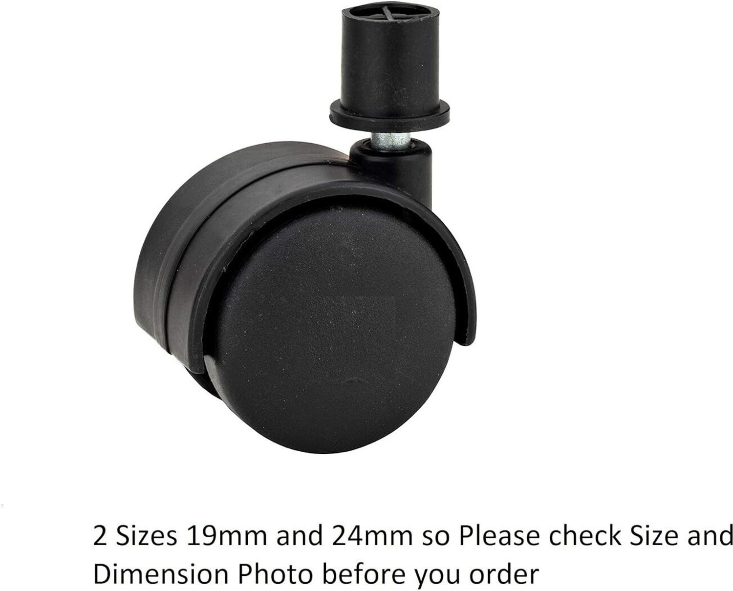 Image of Biway Cooler Compatible Wheels, 24mm Pillar Size Swivel Furniture Caster Swivel Appliance Furniture Caster