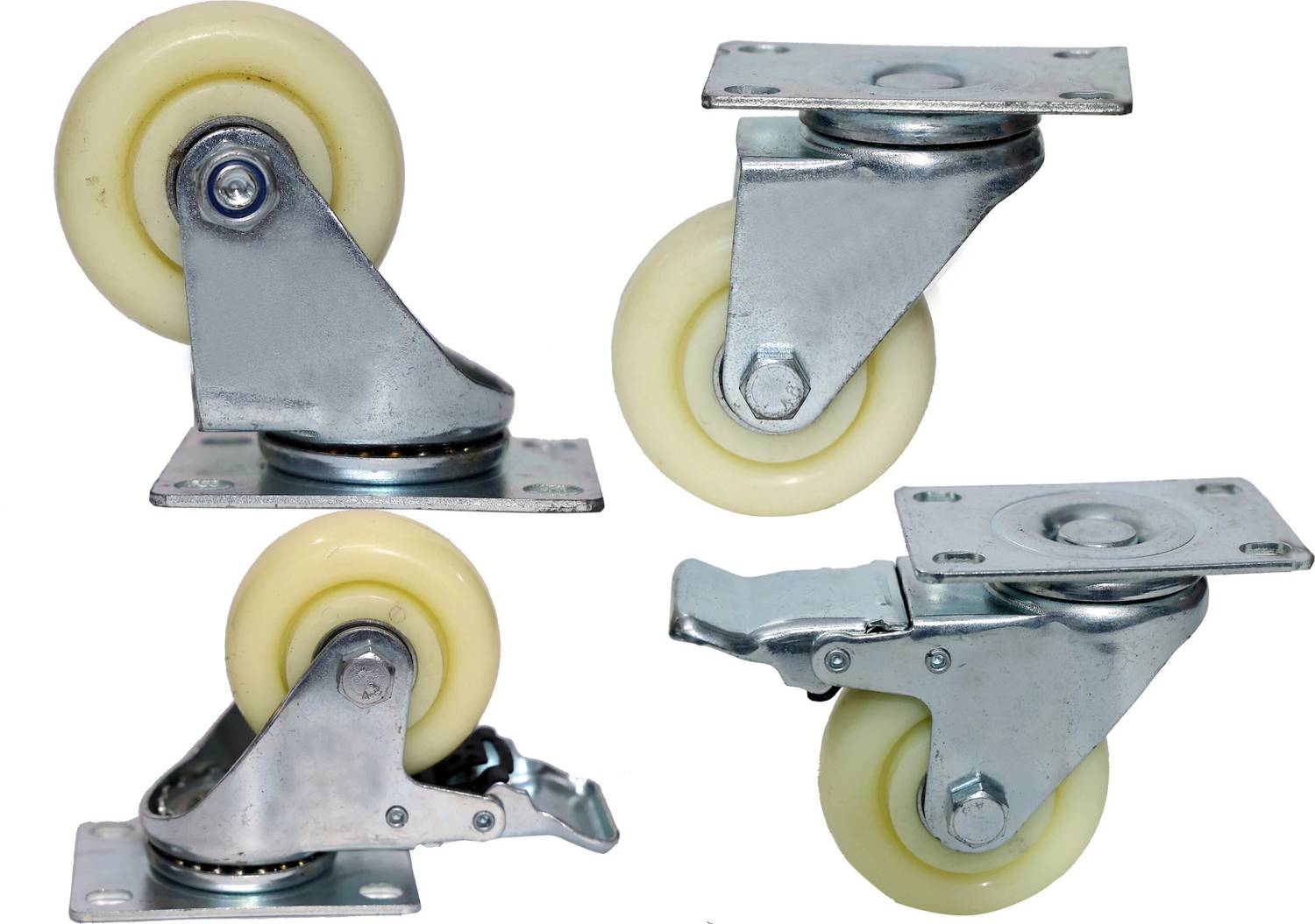 160mm Heavy Duty Swivel Castors Black Rubber Wheel | Ross Castors Castors, Trolley Wheels & Castors Online From Ross Handling