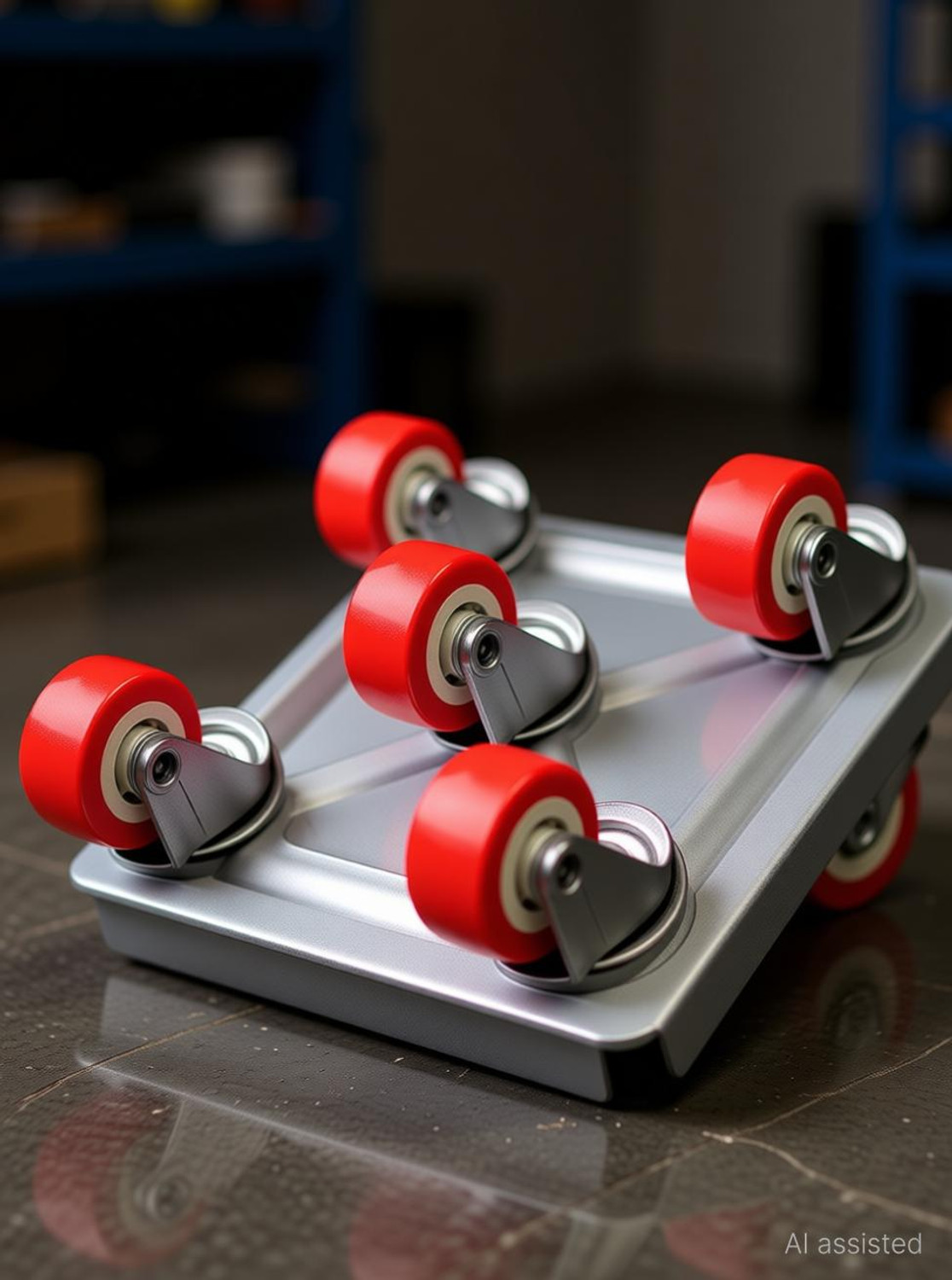 Image of Kelexx 5-Wheel Furniture Lifter Mover Set, 600kg Heavy Duty Furniture Move Roller Rubber Furniture Caster