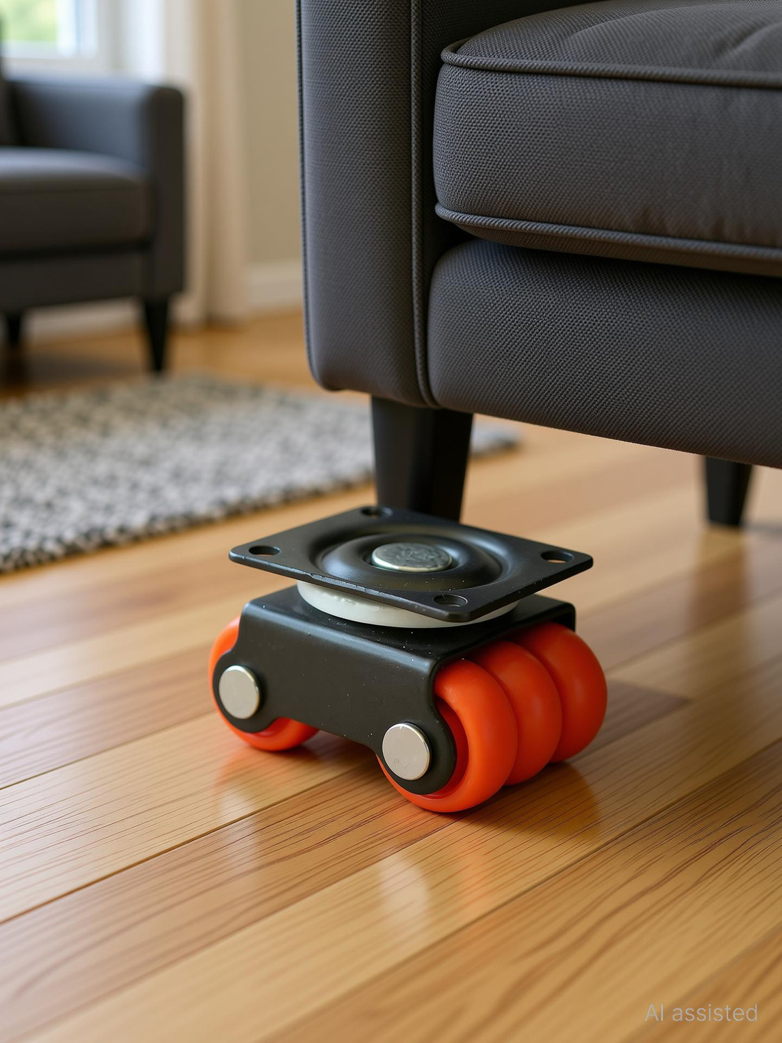 Image of Appster 4pcs Revolving Caster Wheel Roller Baby Sixer Wheels 150Kg Capacity Heavy Duty Swivel Furniture Caster